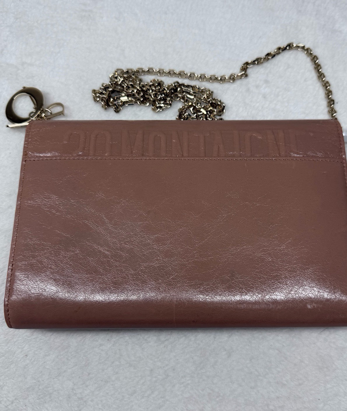 Dior - 30 Montaigne Large WOC - Leather - Beige - (Large)