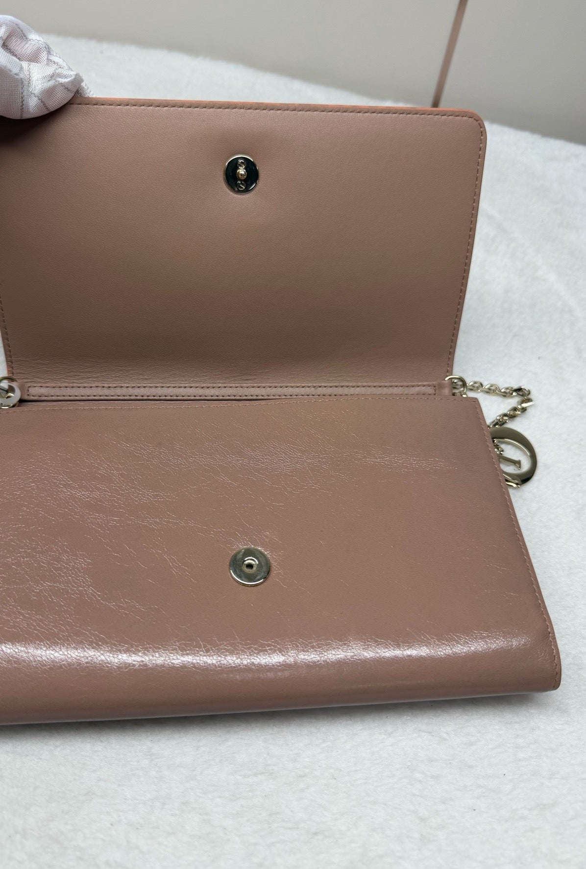 Dior - 30 Montaigne Large WOC - Leather - Beige - (Large)