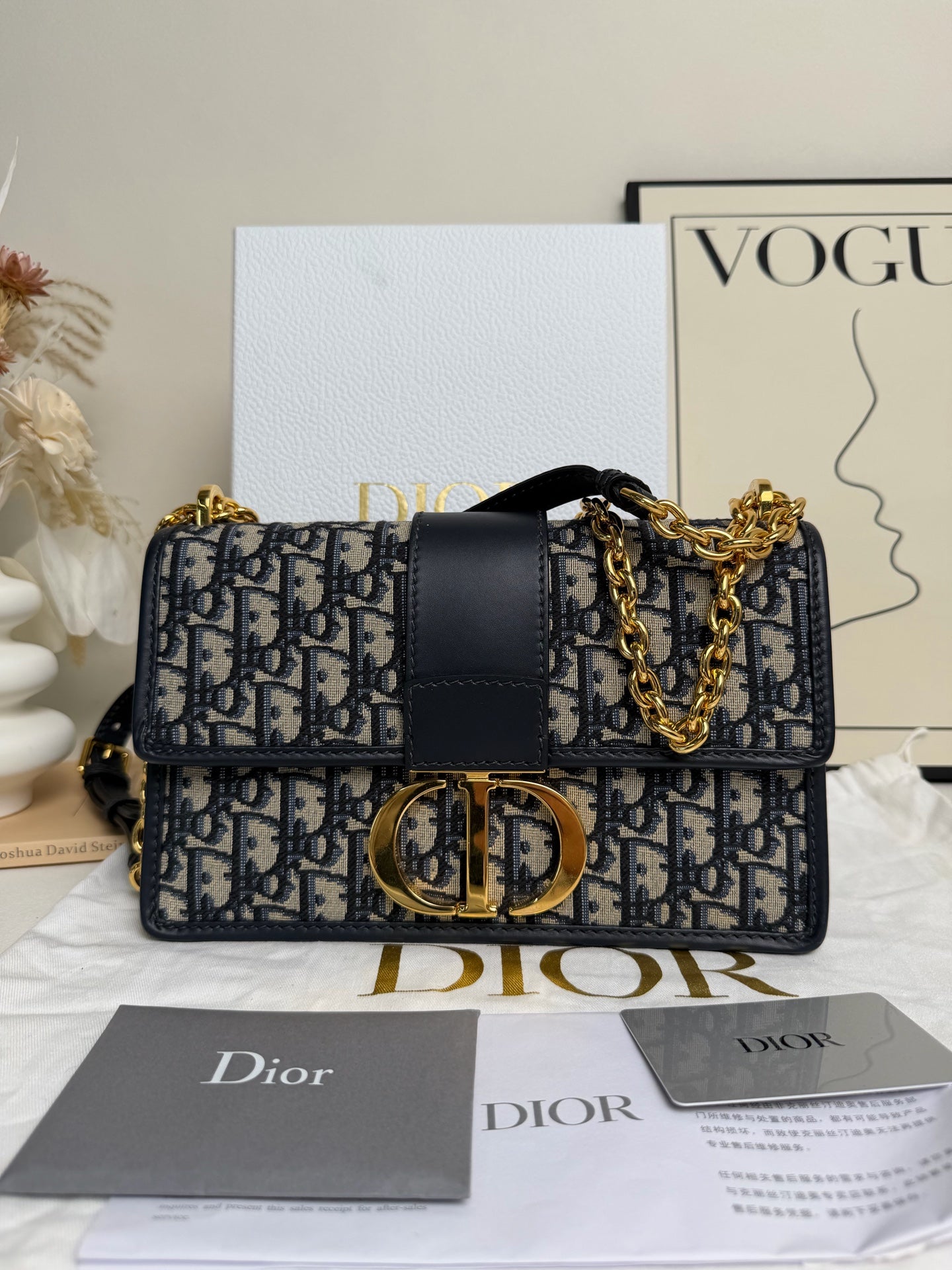 Dior - 30 Montaigne - Leather - Black - (medium)