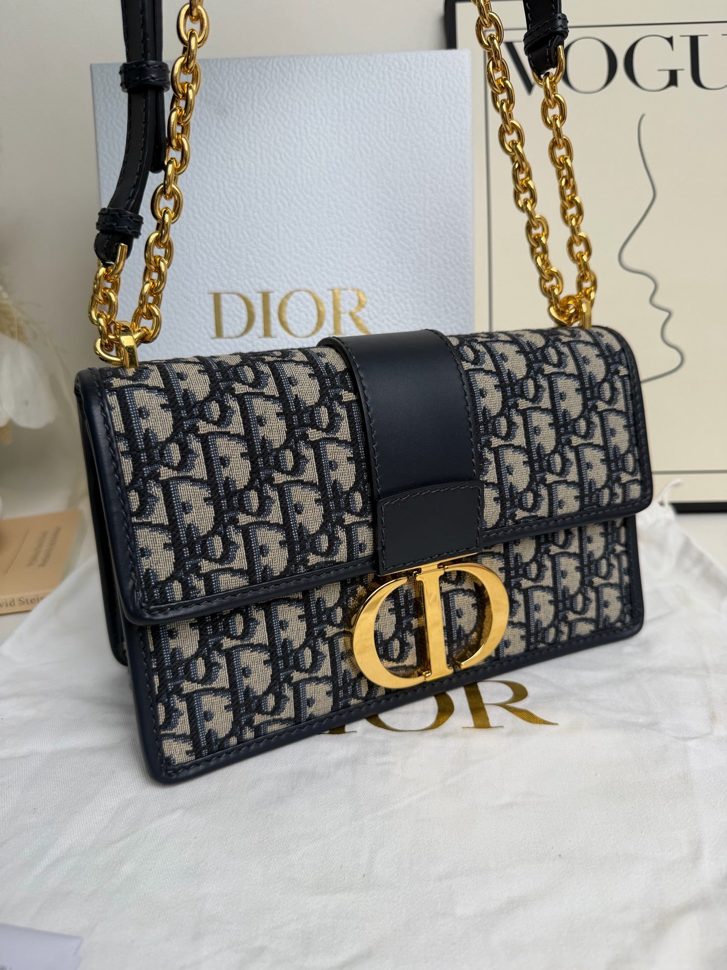 Dior - 30 Montaigne - Leather - Black - (medium)