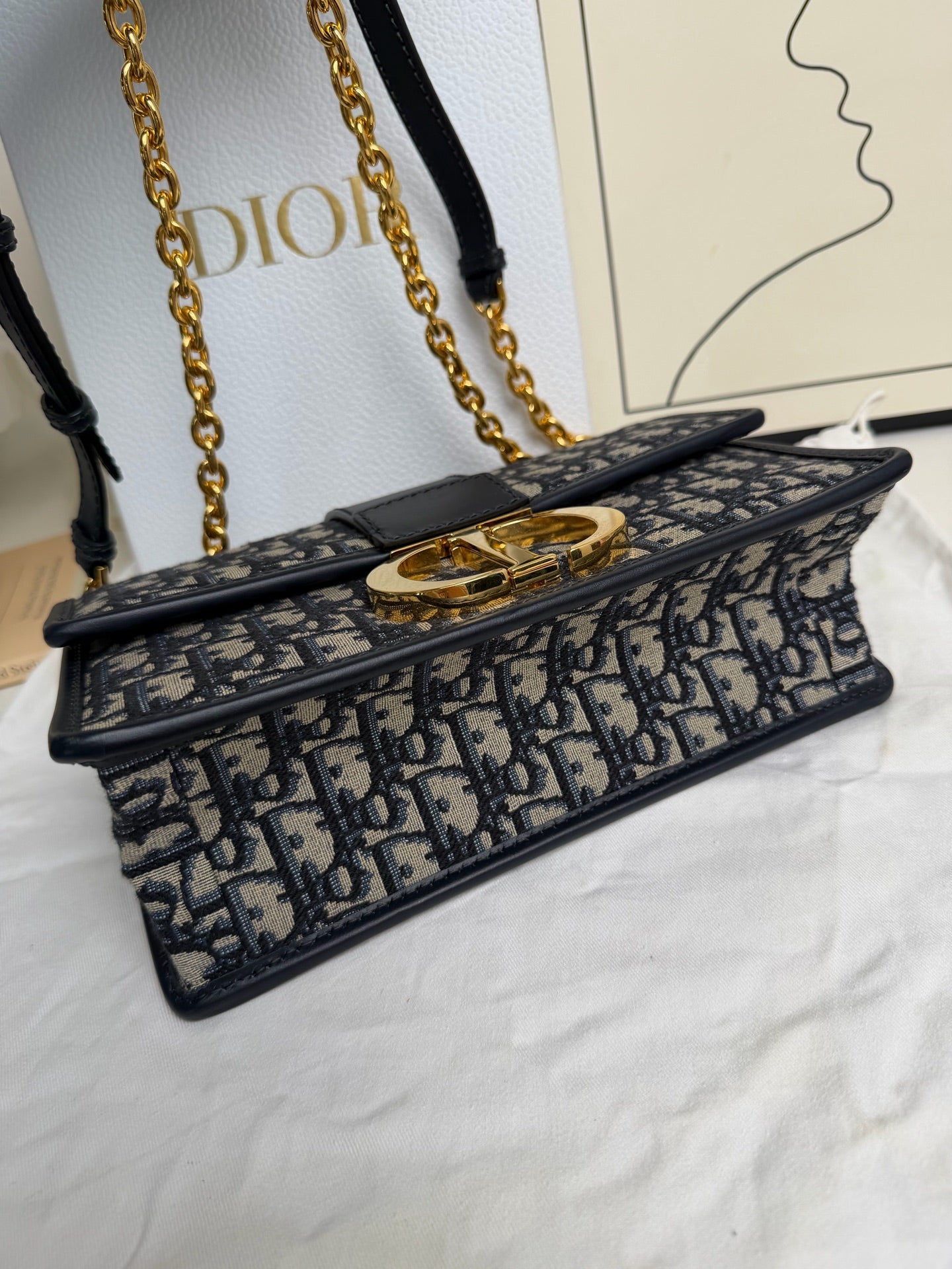 Dior - 30 Montaigne - Leather - Black - (medium)