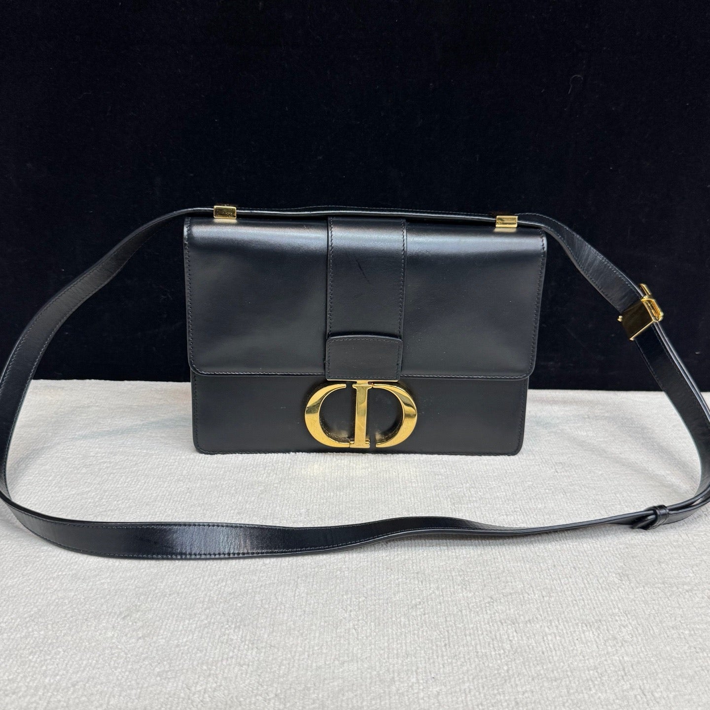 Dior - 30 Montaigne - Leather - Black - (small)