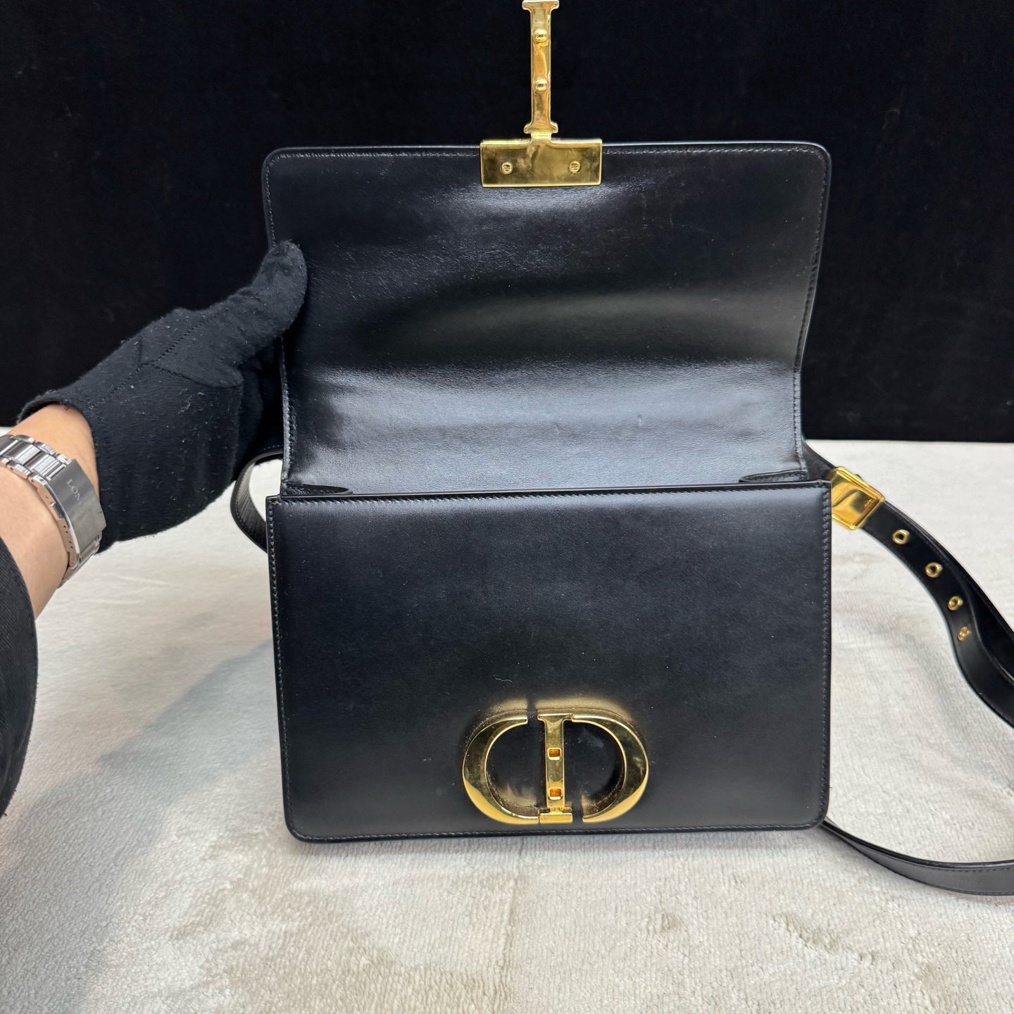 Dior - 30 Montaigne - Leather - Black - (Small)