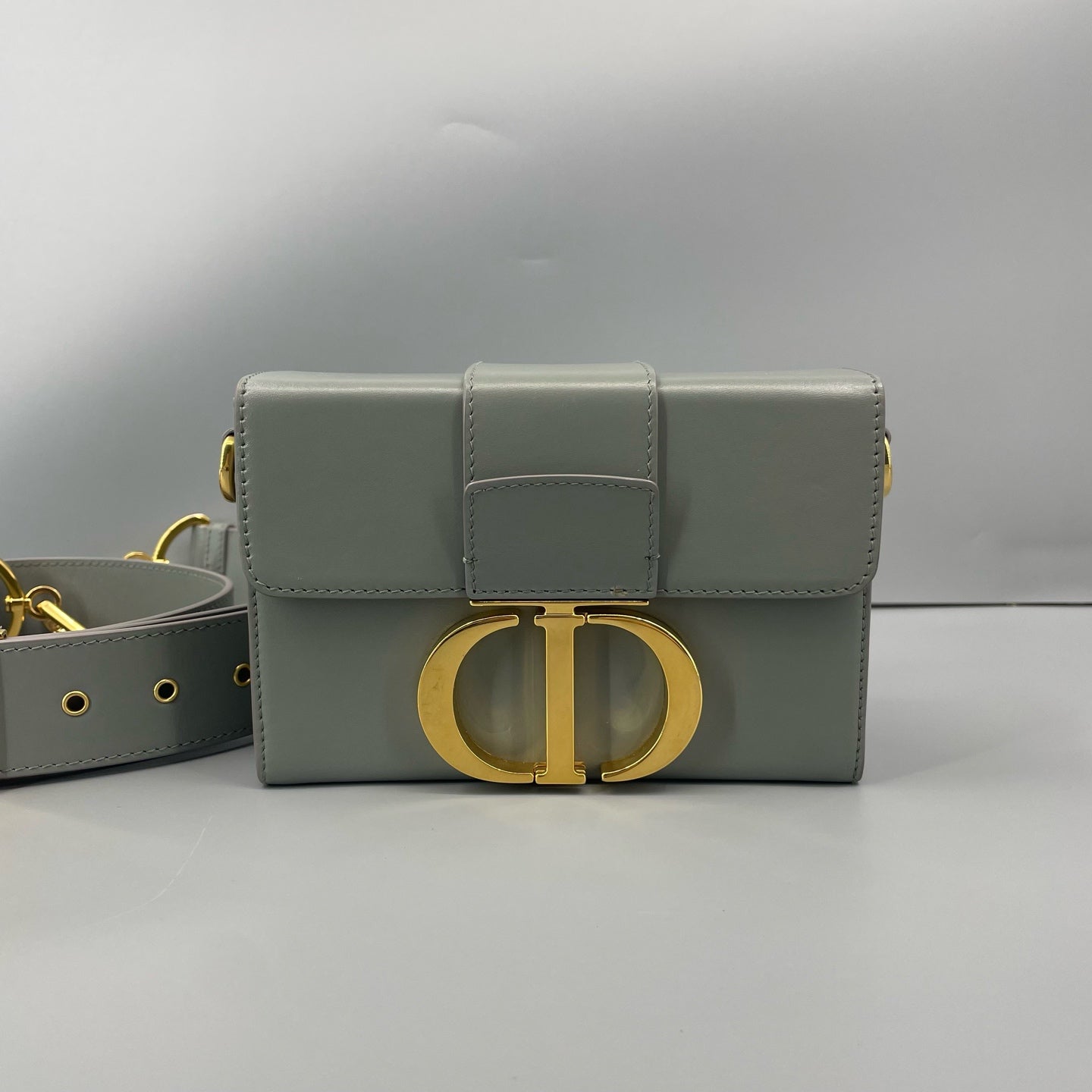 Dior - 30 Montaigne - Leather - Blue - (mini)