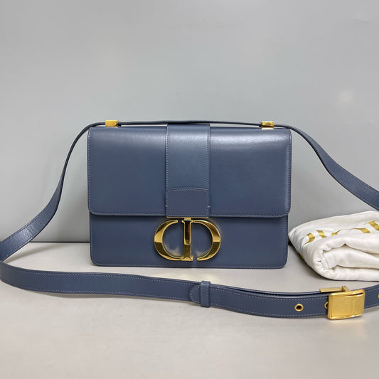 Dior - 30 Montaigne - Leather - Blue - (Small)