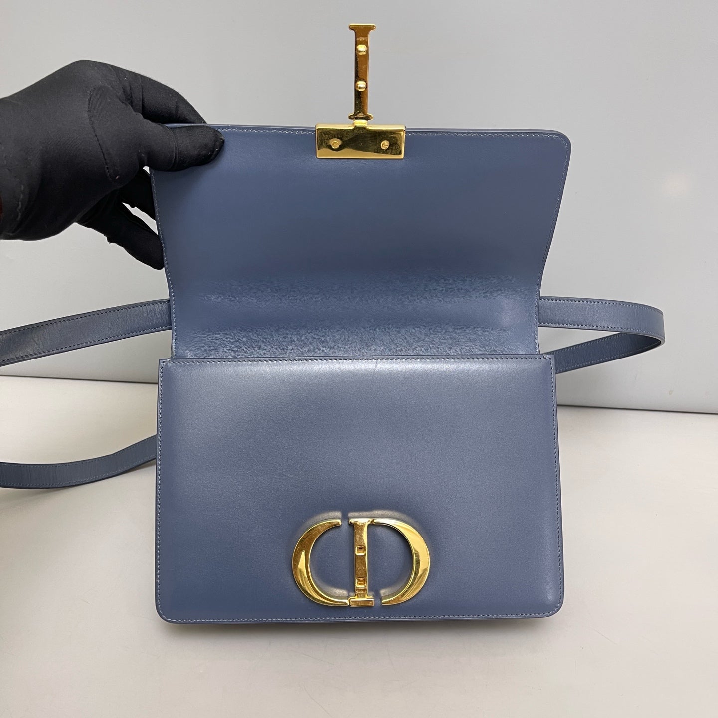 Dior - 30 Montaigne - Leather - Blue - (Small)
