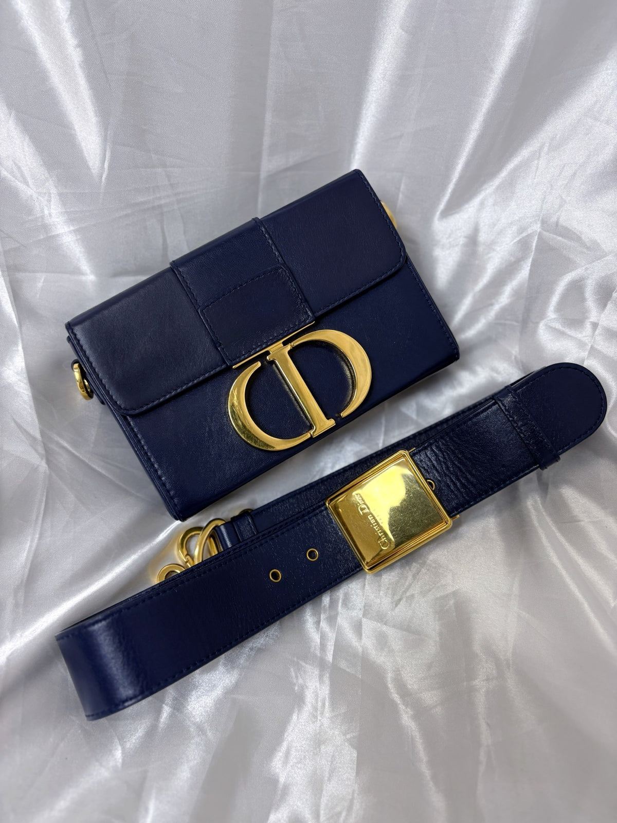 Dior - 30 Montaigne - Leather - Navy