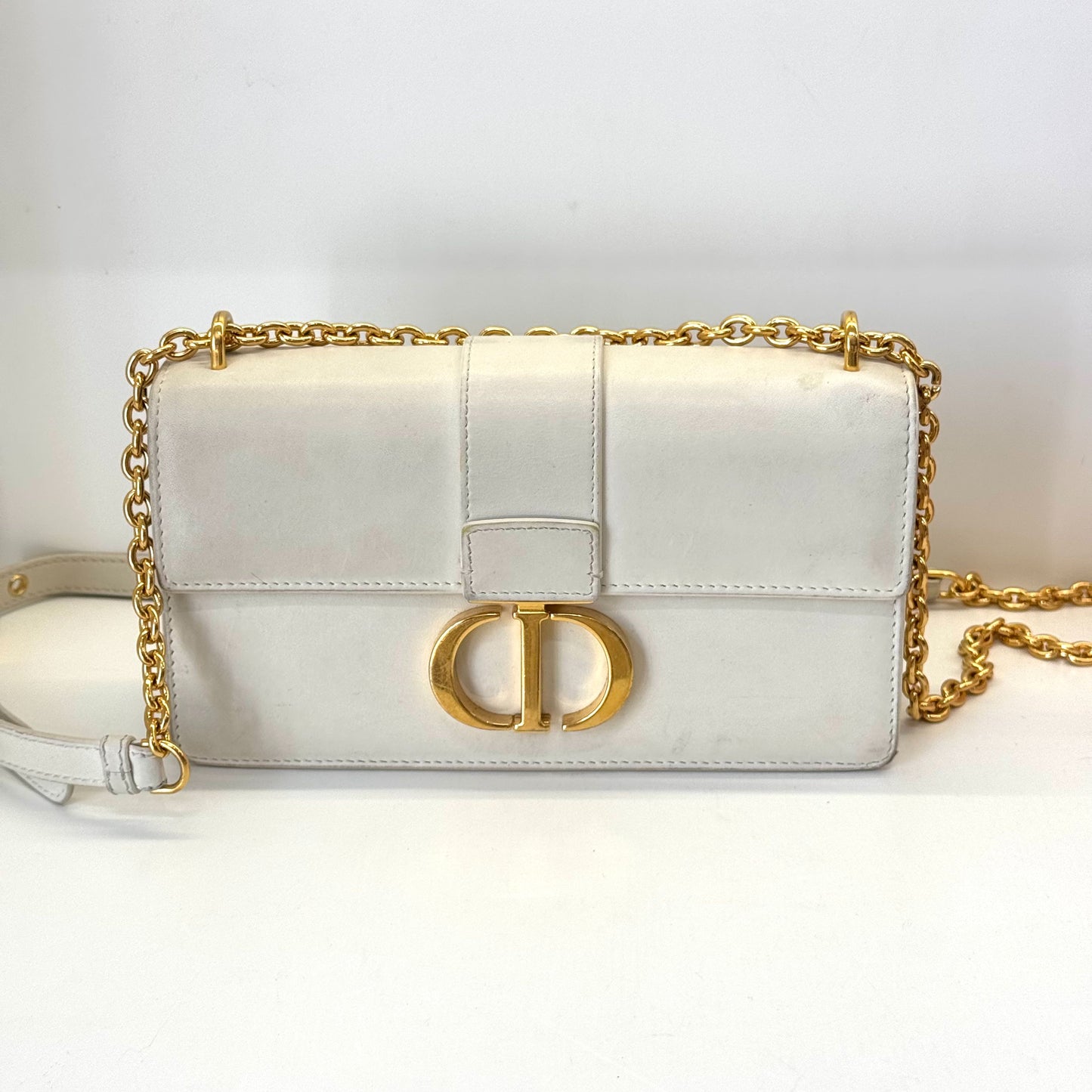 Dior - 30 Montaigne - Leather - White - (small)