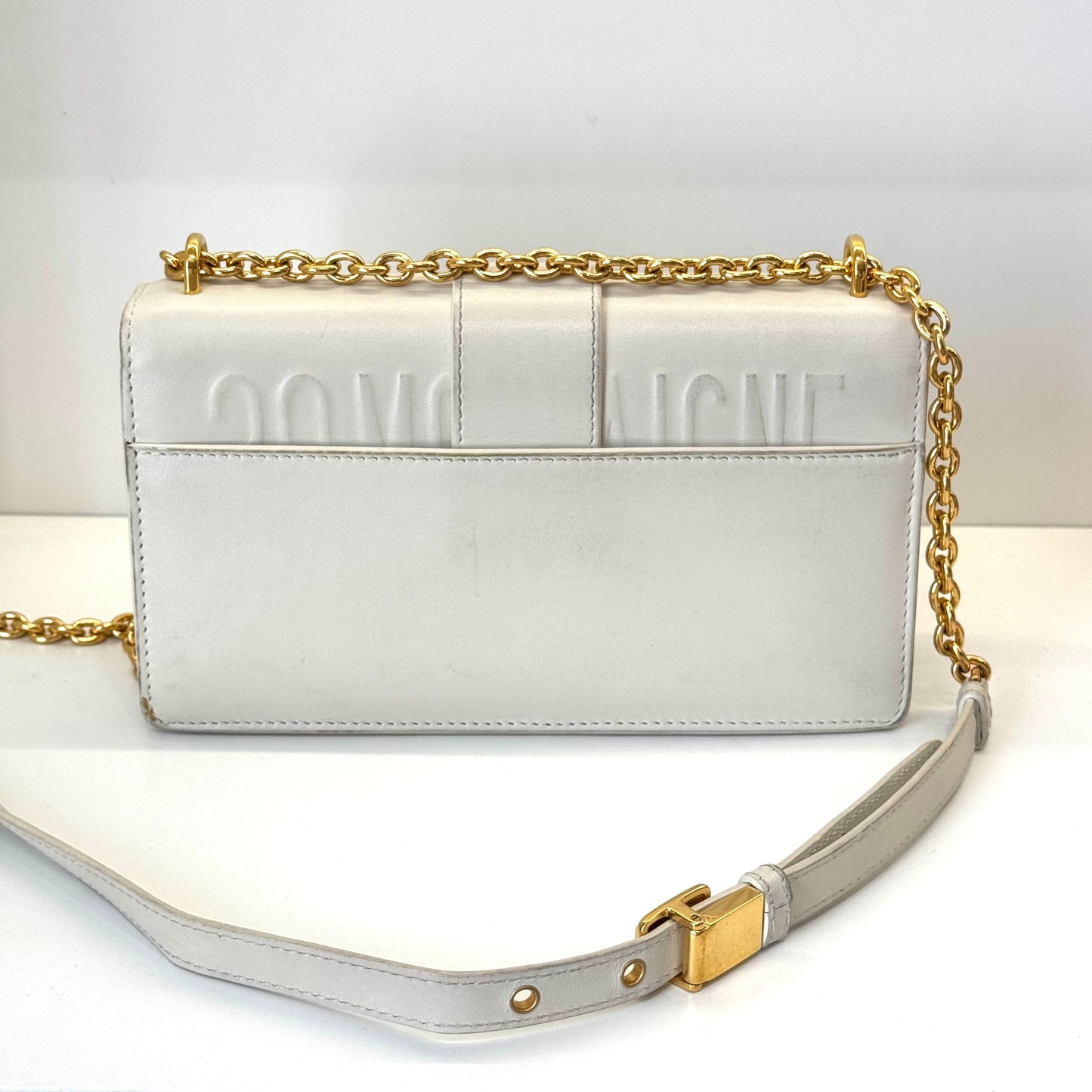 Dior - 30 Montaigne - Leather - White - (small)