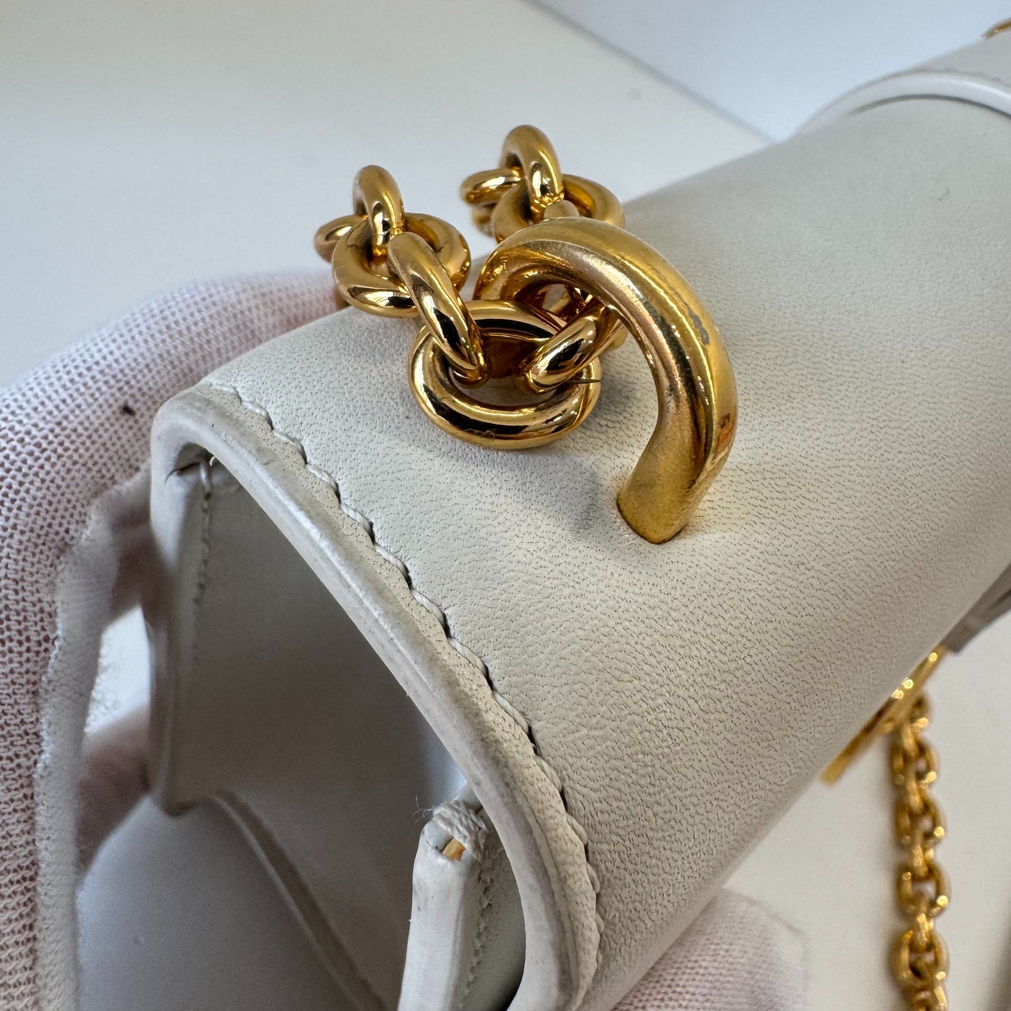 Dior - 30 Montaigne - Leather - White - (small)