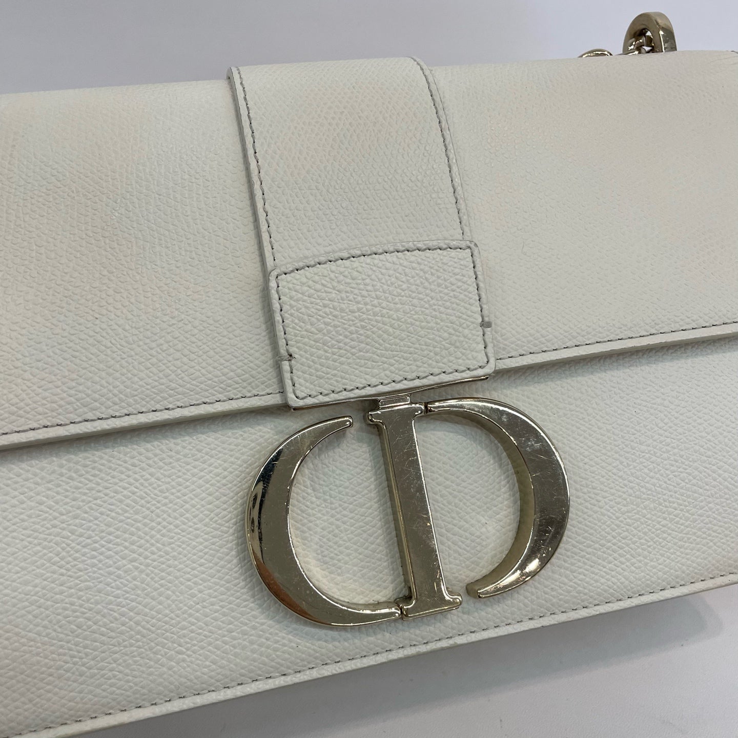 Dior - 30 Montaigne - Leather - White - (small)