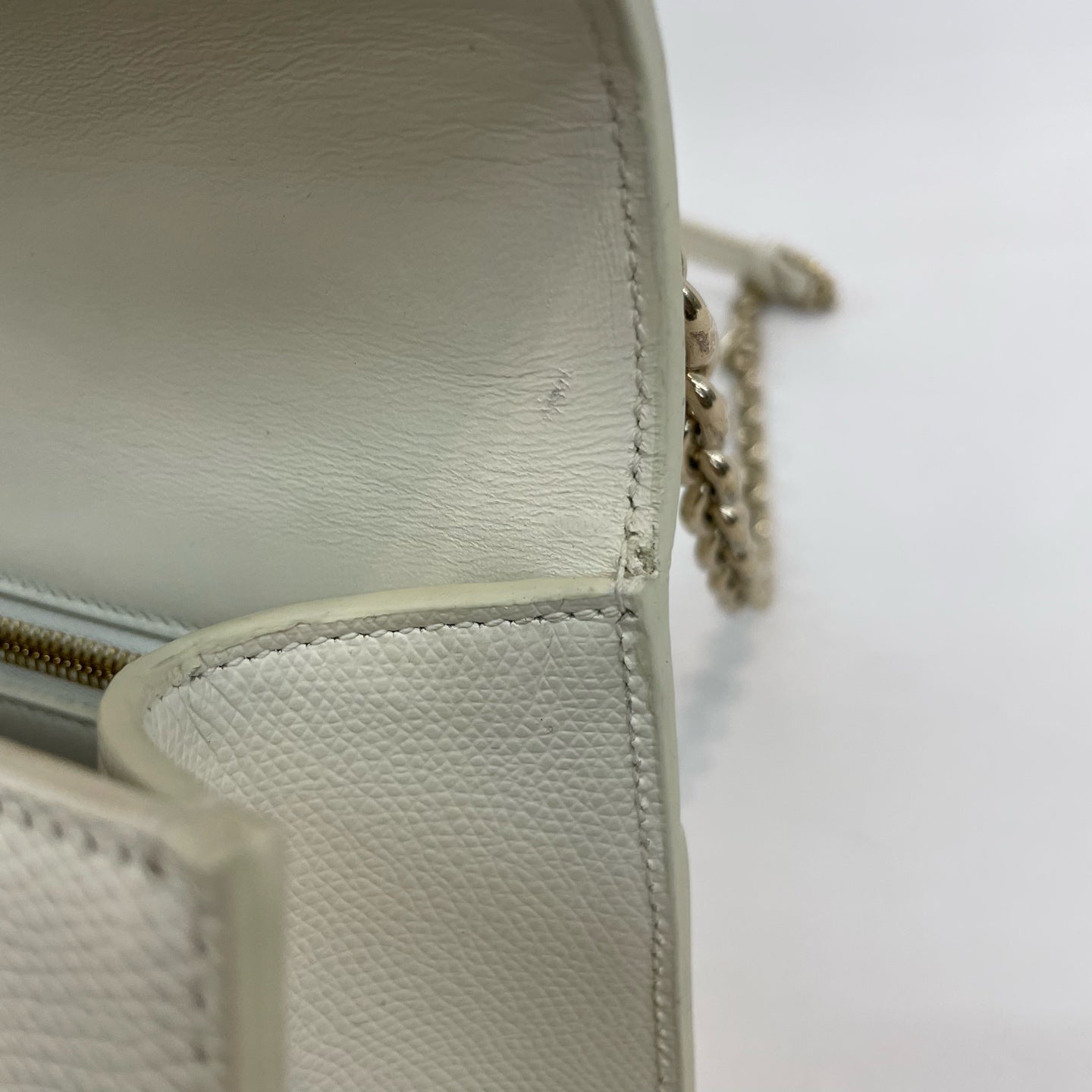 Dior - 30 Montaigne - Leather - White - (small)