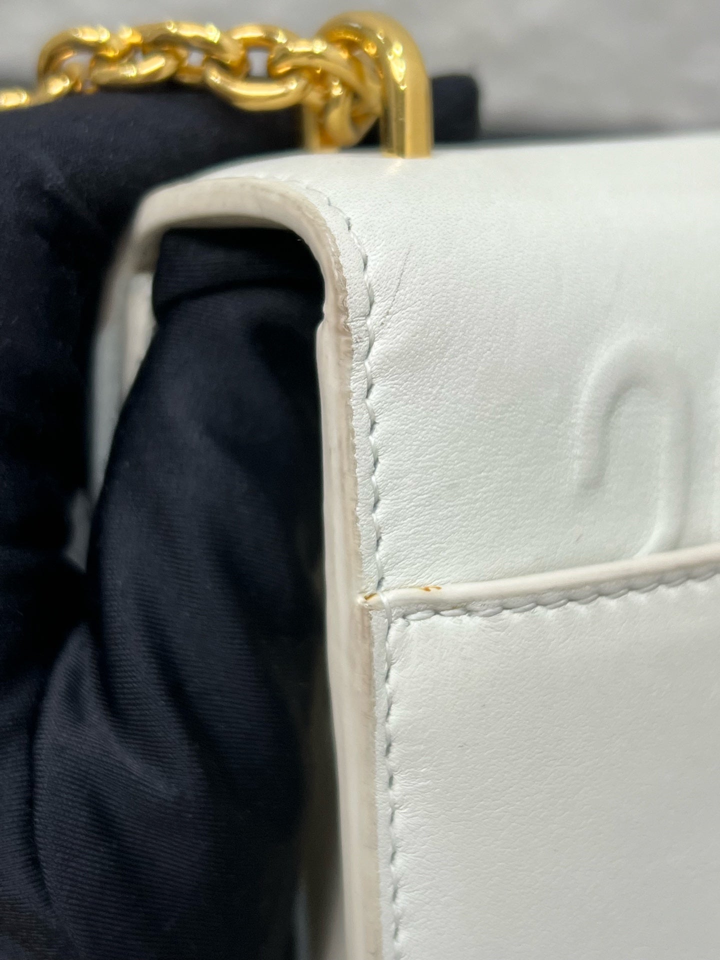 Dior - 30 Montaigne - Leather - White - (small)