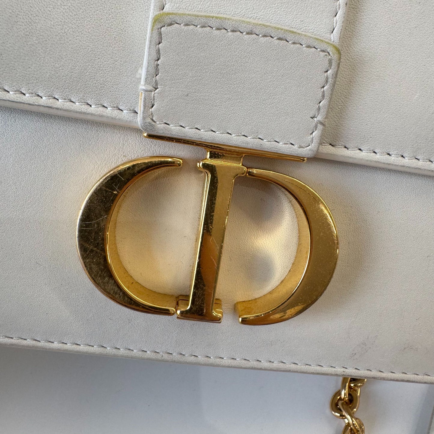 Dior - 30 Montaigne - Leather - White - (small)