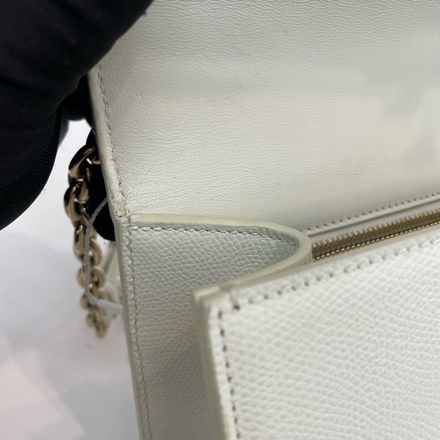 Dior - 30 Montaigne - Leather - White - (small)