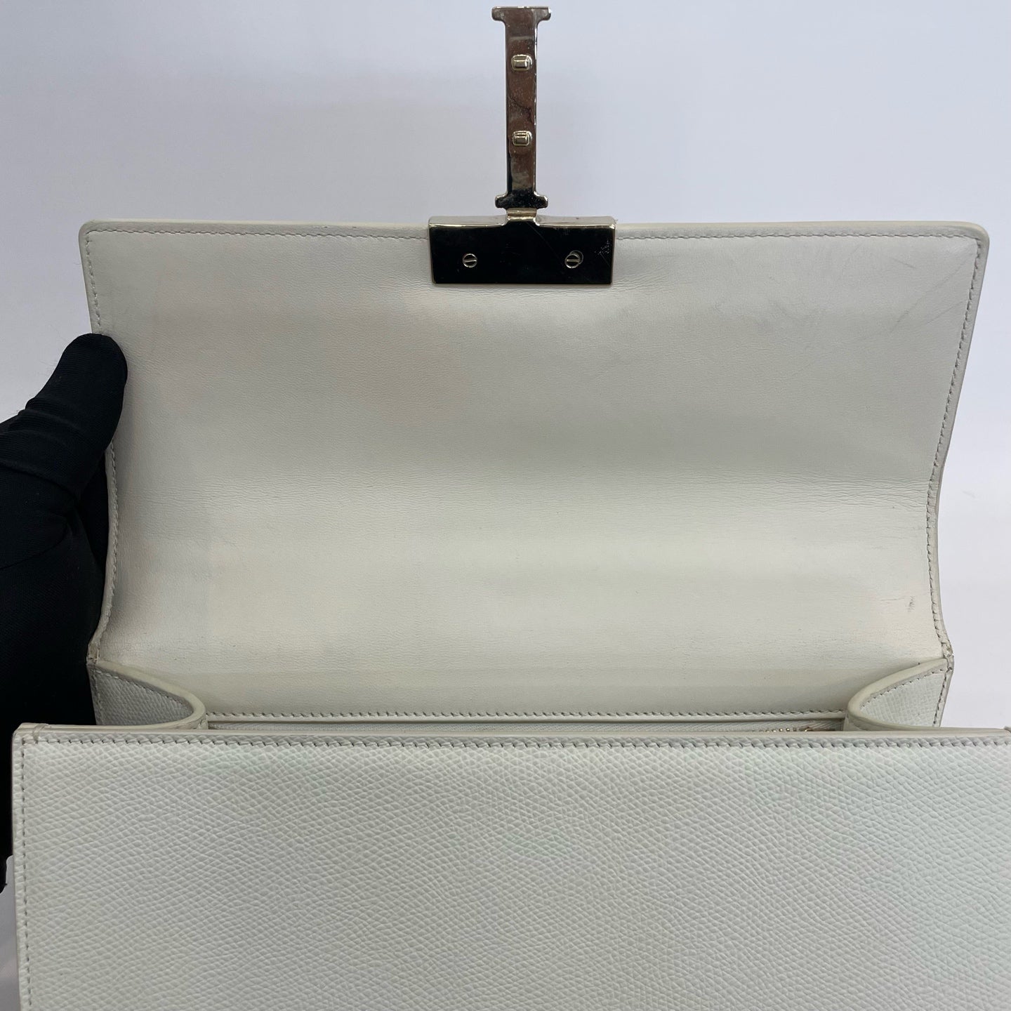 Dior - 30 Montaigne - Leather - White - (small)