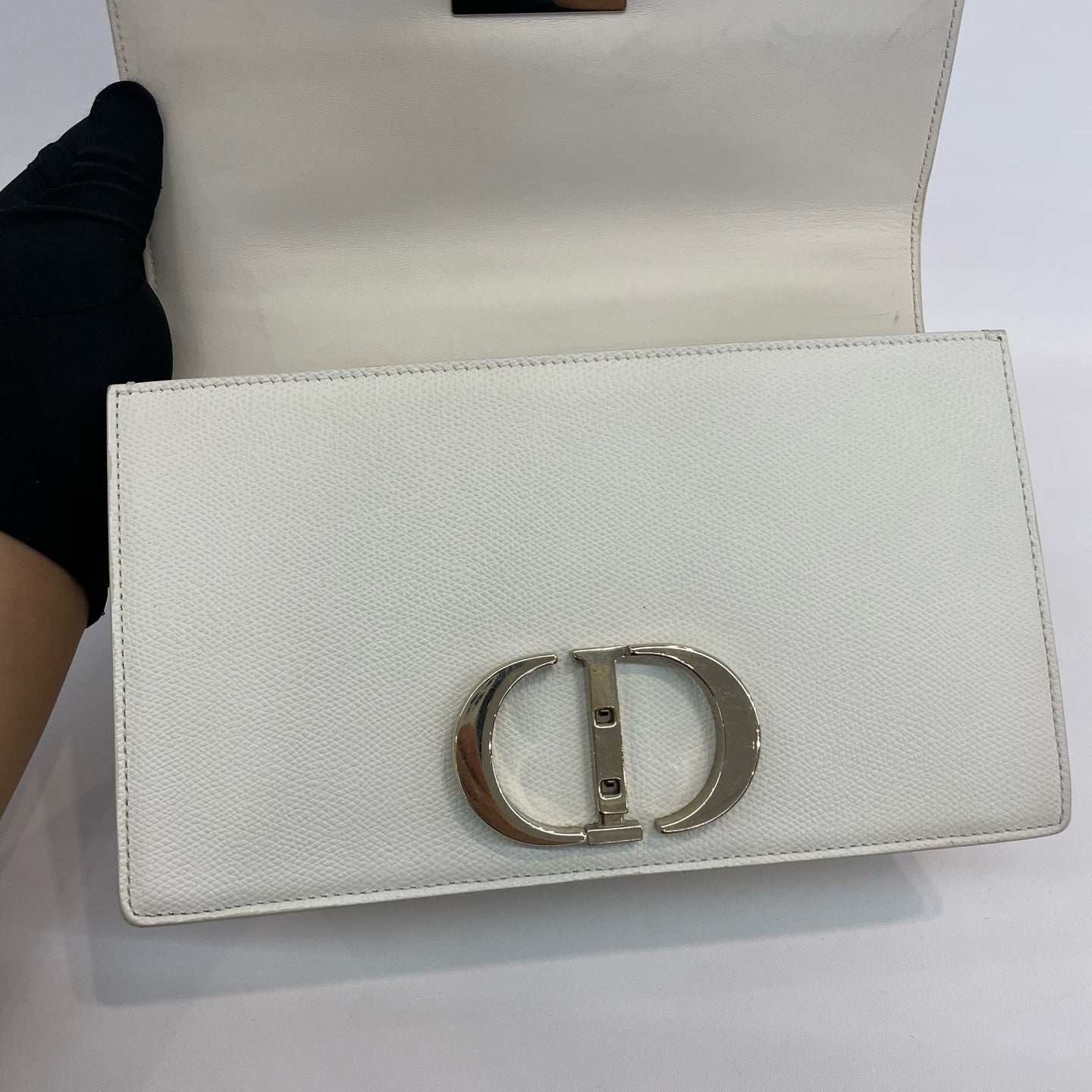 Dior - 30 Montaigne - Leather - White - (small)
