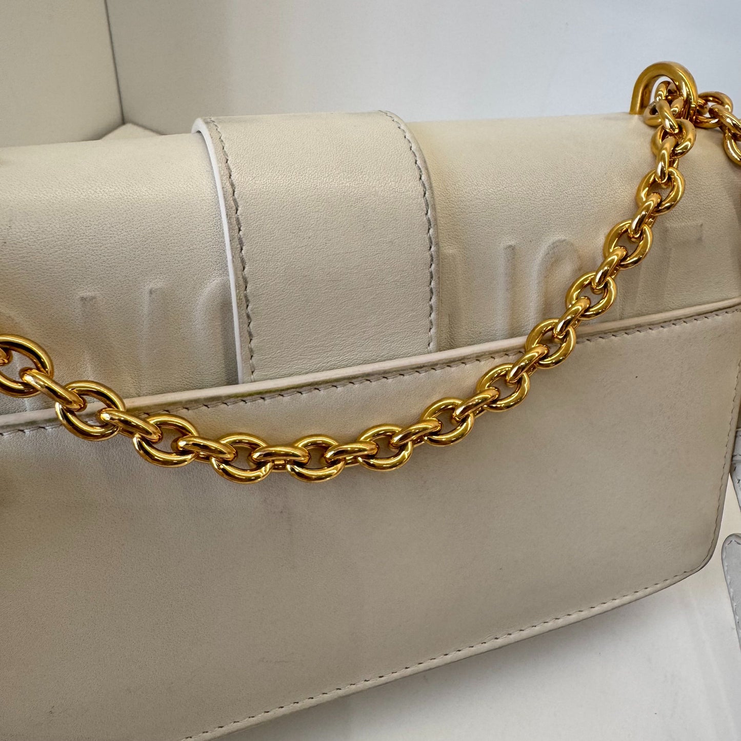 Dior - 30 Montaigne - Leather - White - (small)