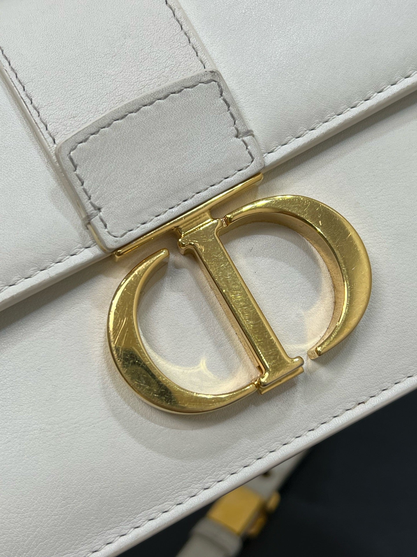 Dior - 30 Montaigne - Leather - White - (small)