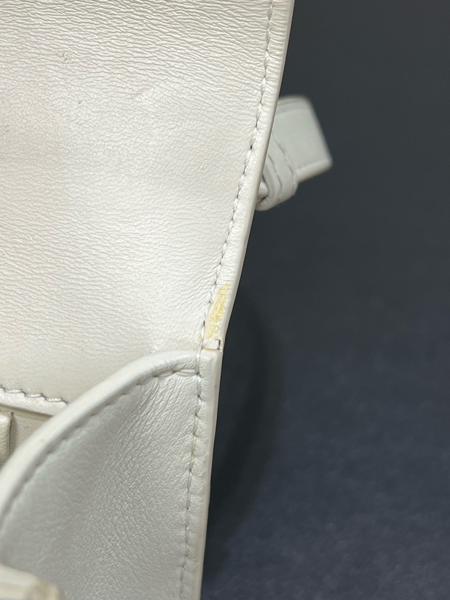 Dior - 30 Montaigne - Leather - White - (small)