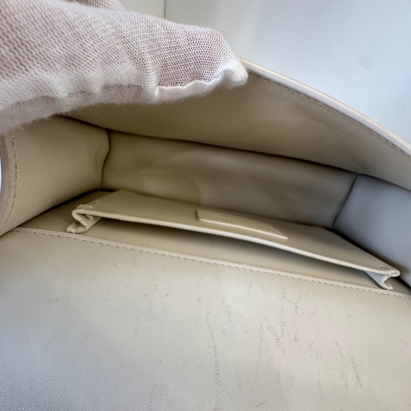 Dior - 30 Montaigne - Leather - White - (small)