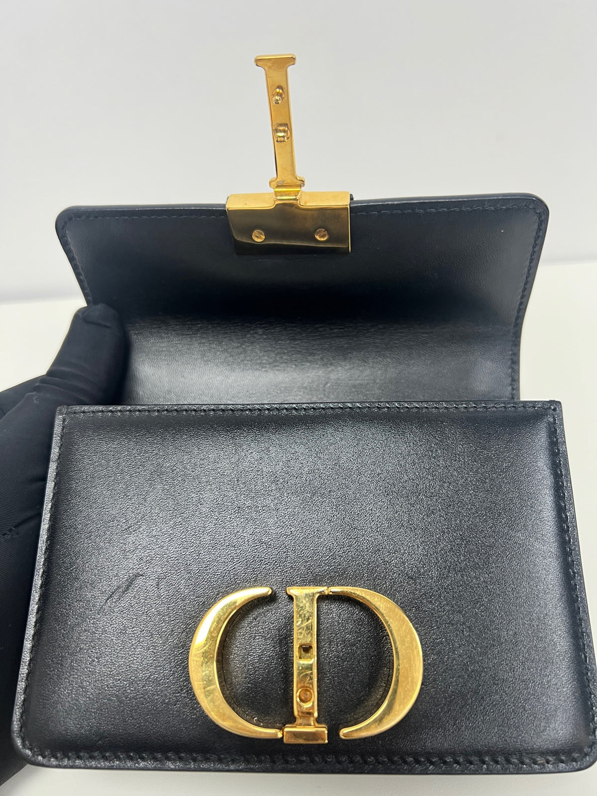 Dior - 30 Montaigne Mini - Leather - Black - (mini)