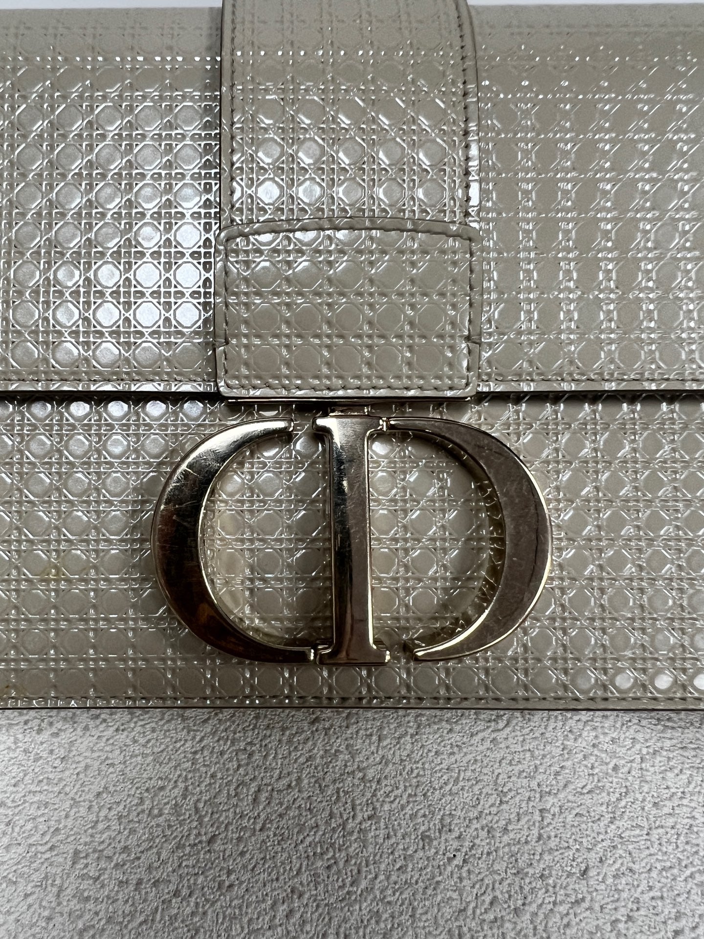 Dior - 30 Montaigne - Patent leather - Beige - (medium)
