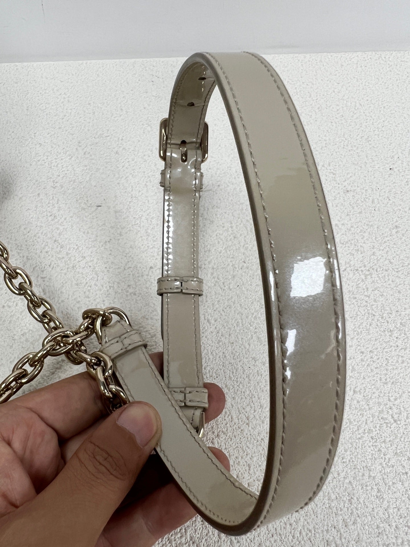 Dior - 30 Montaigne - Patent leather - Beige - (medium)