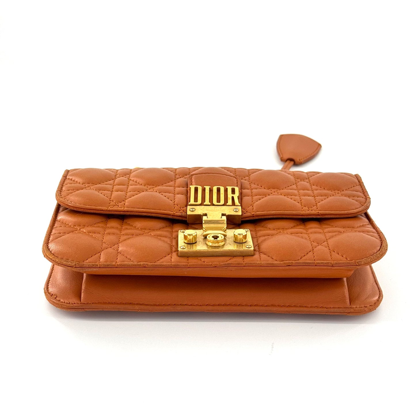 Dior - Addict Chain Bag - Lambskin leather - Orange - (Small)