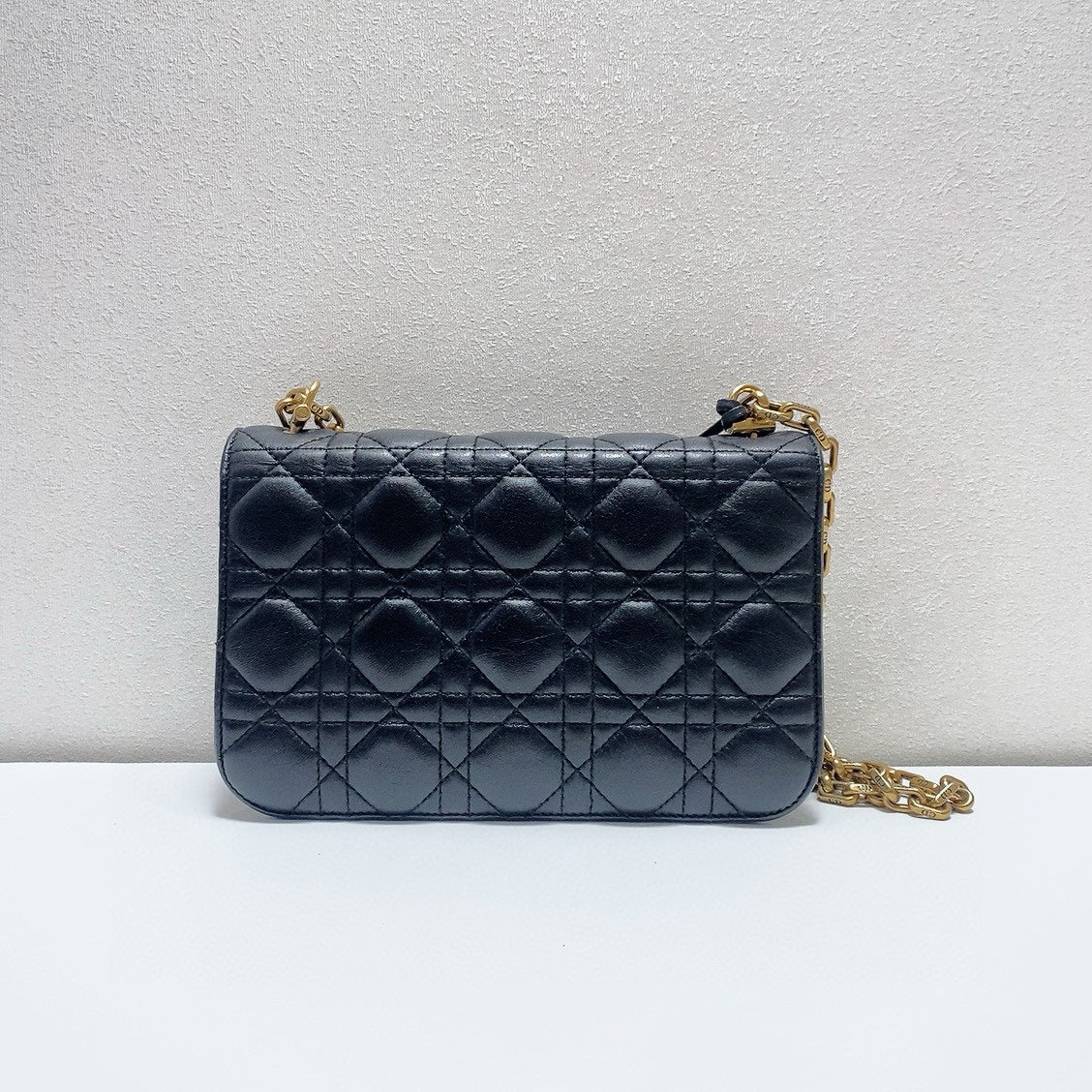 Dior - Addict Messenger Chain Bag - Leather - Black - (mini)