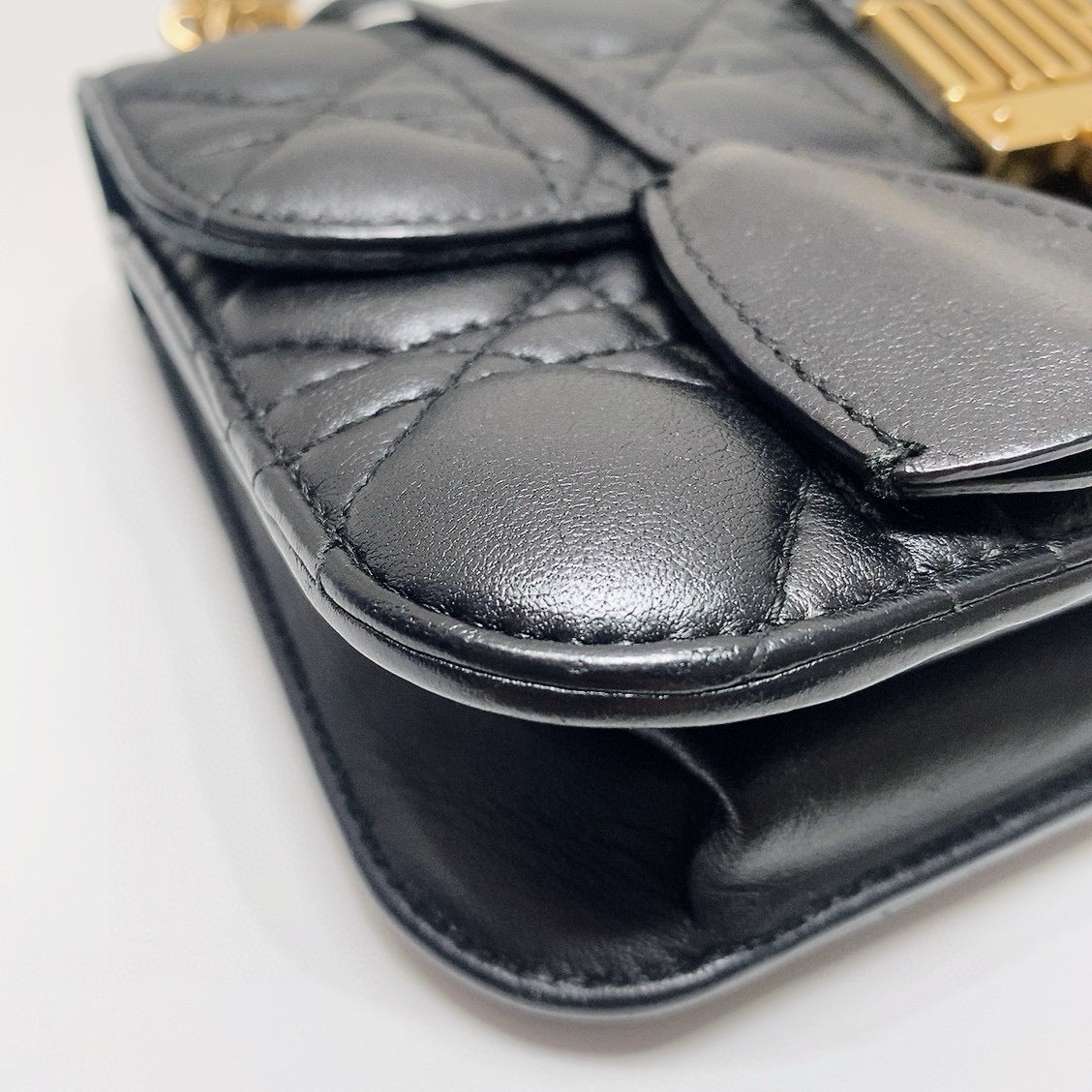 Dior - Addict Messenger Chain Bag - Leather - Black - (mini)