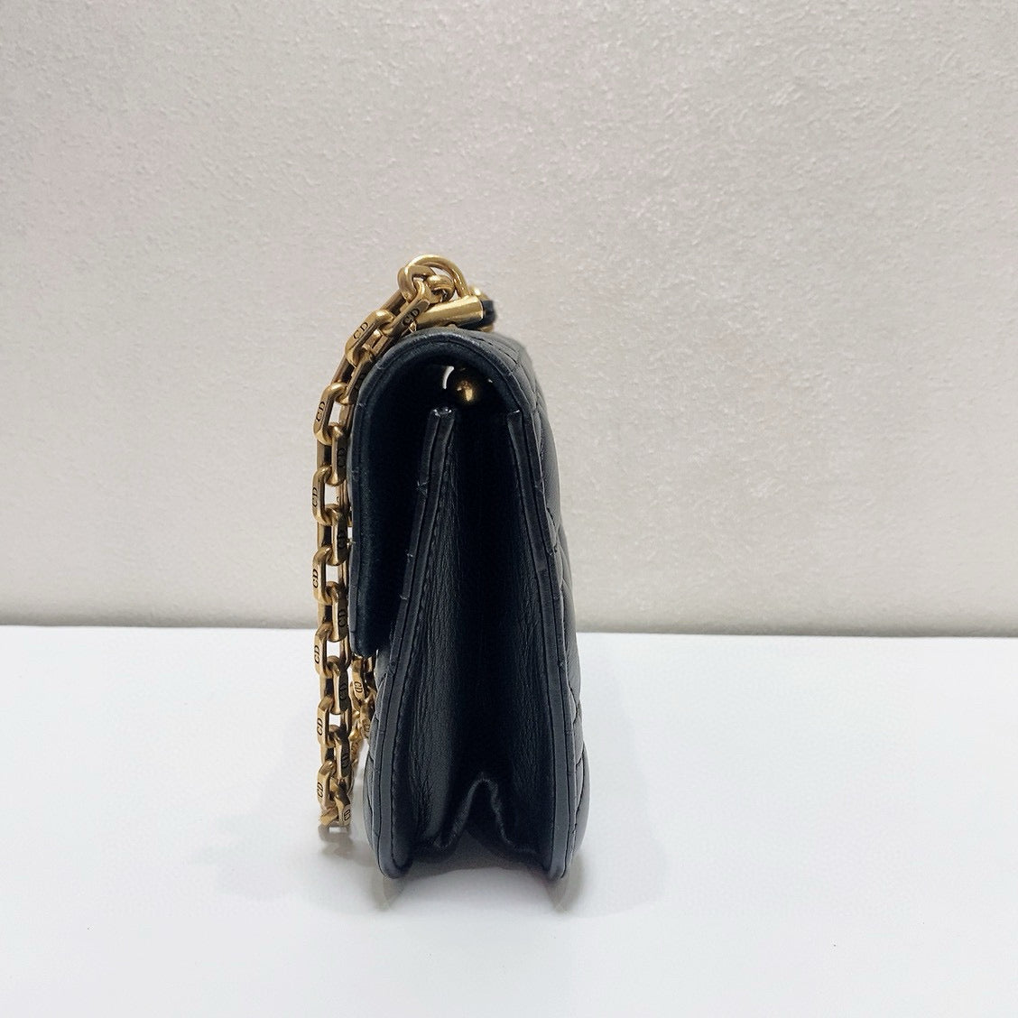Dior - Addict Messenger Chain Bag - Leather - Black - (mini)