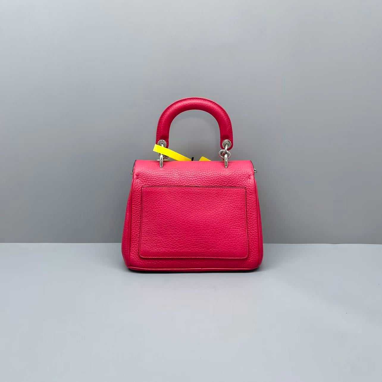 Dior - Be Dior - Grained leather - Rose Red with Silver-Tone Hardware - (small)