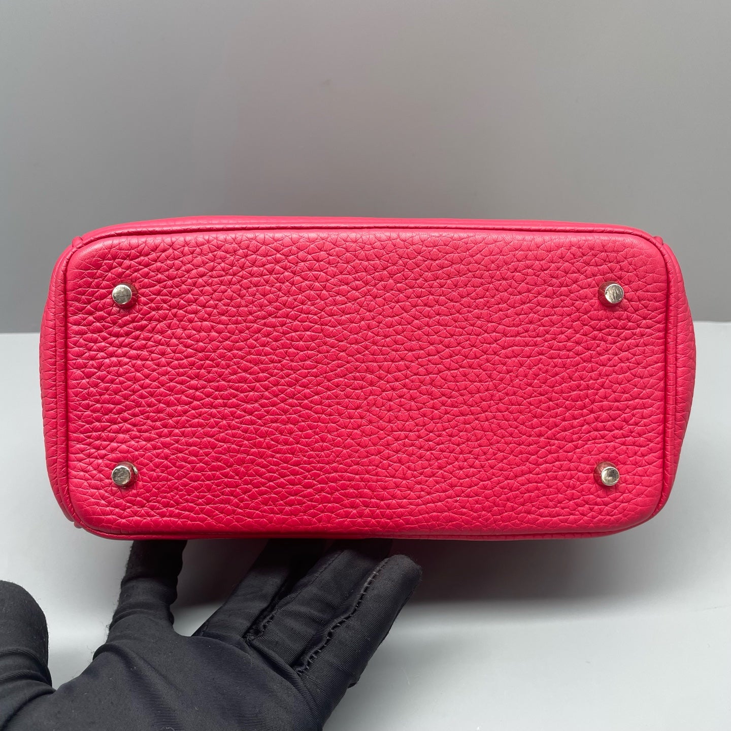 Dior - Be Dior - Grained leather - Rose Red with Silver-Tone Hardware - (small)