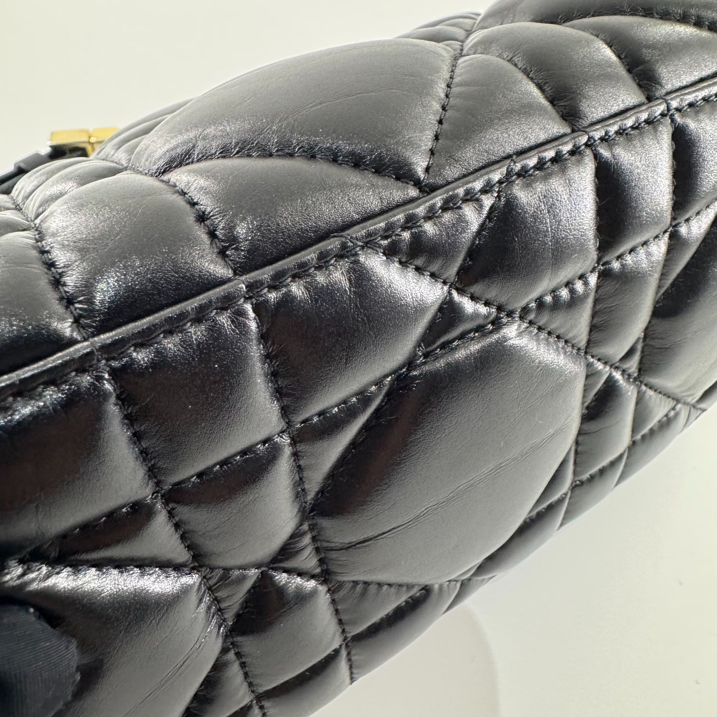 Dior - Black Cannage Lunch Box Bag - Lambskin leather - Black - (mini)