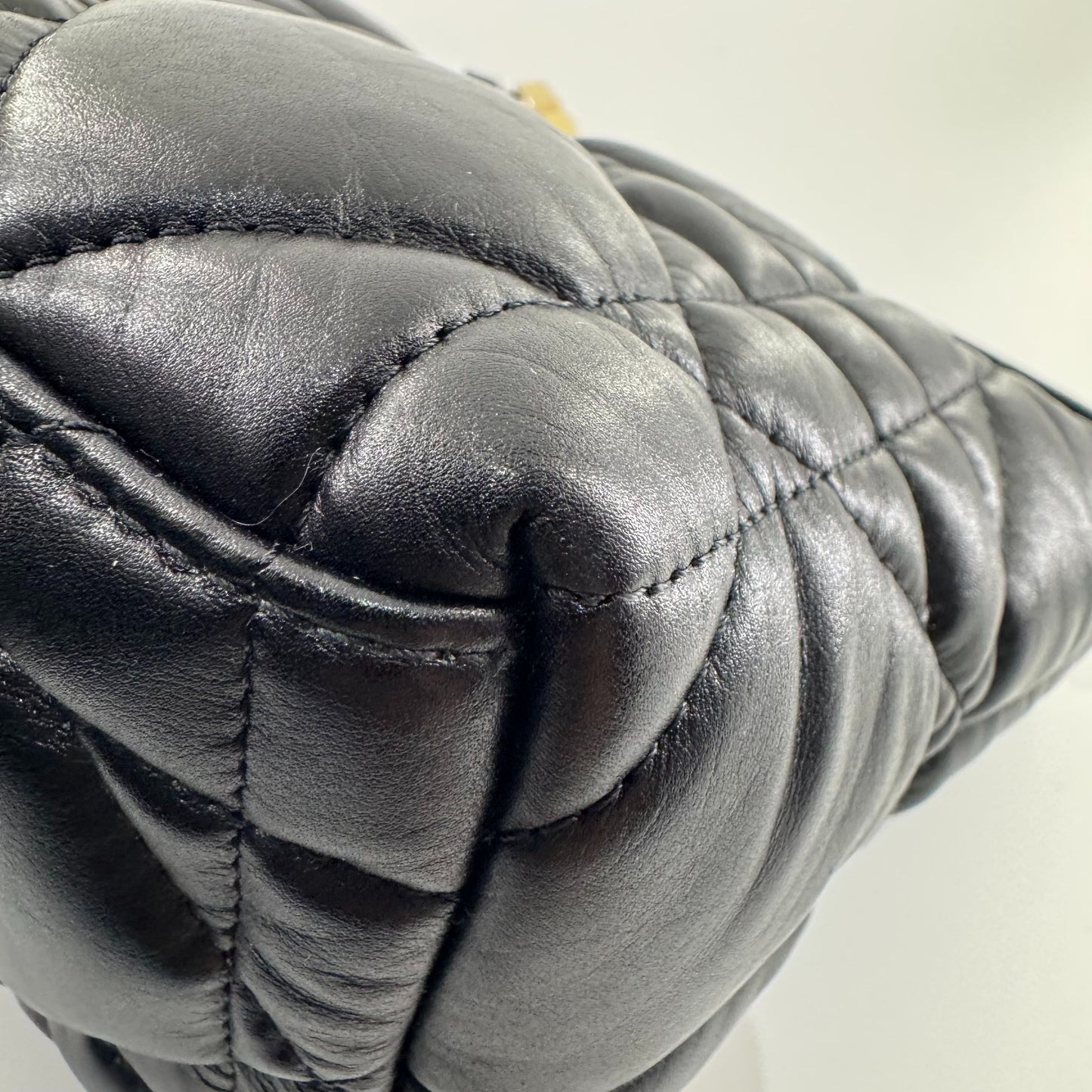 Dior - Black Cannage Lunch Box Bag - Lambskin leather - Black - (mini)
