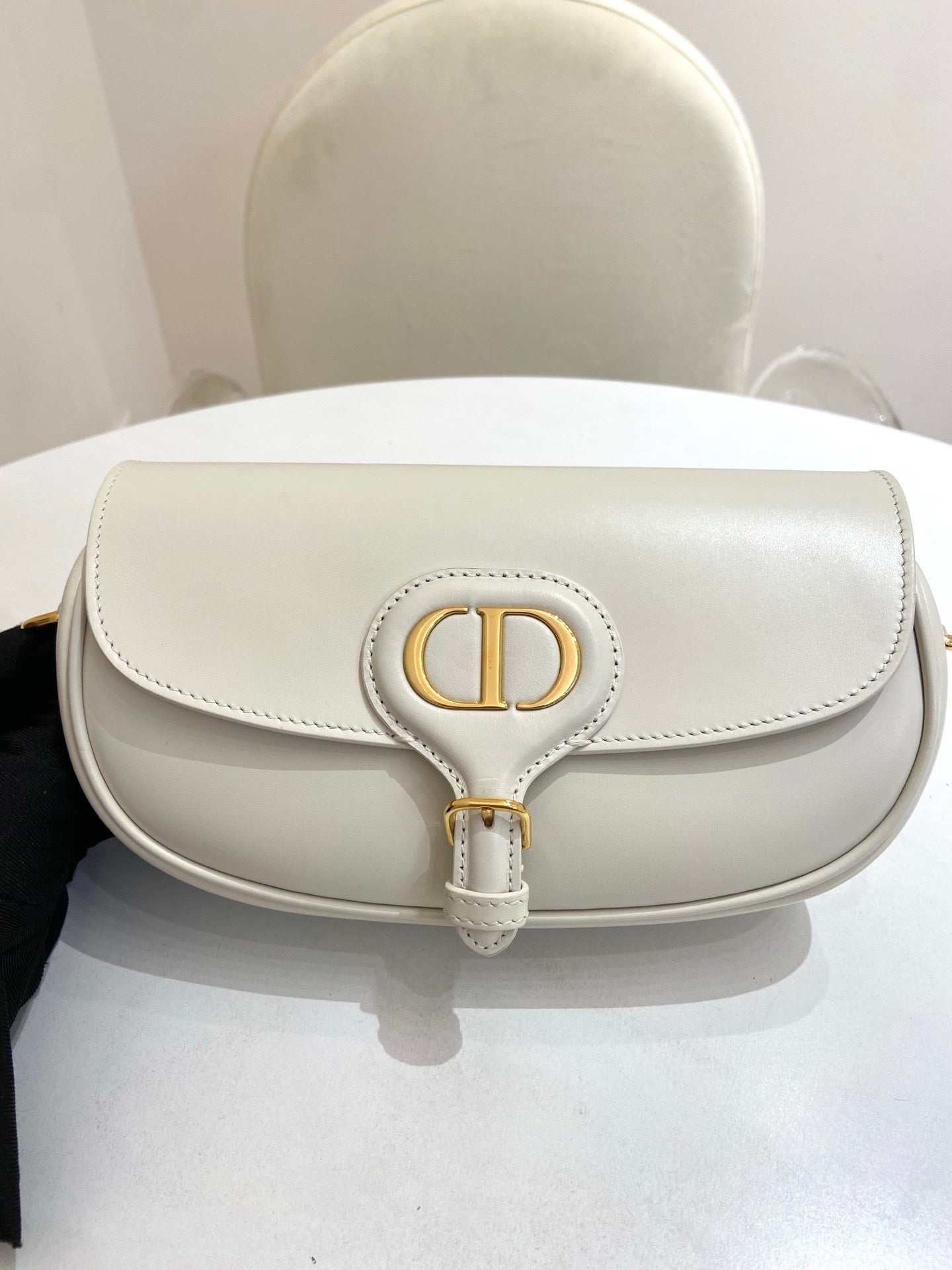 Dior - Bobby Crescent Bag - Leather - White - (small)