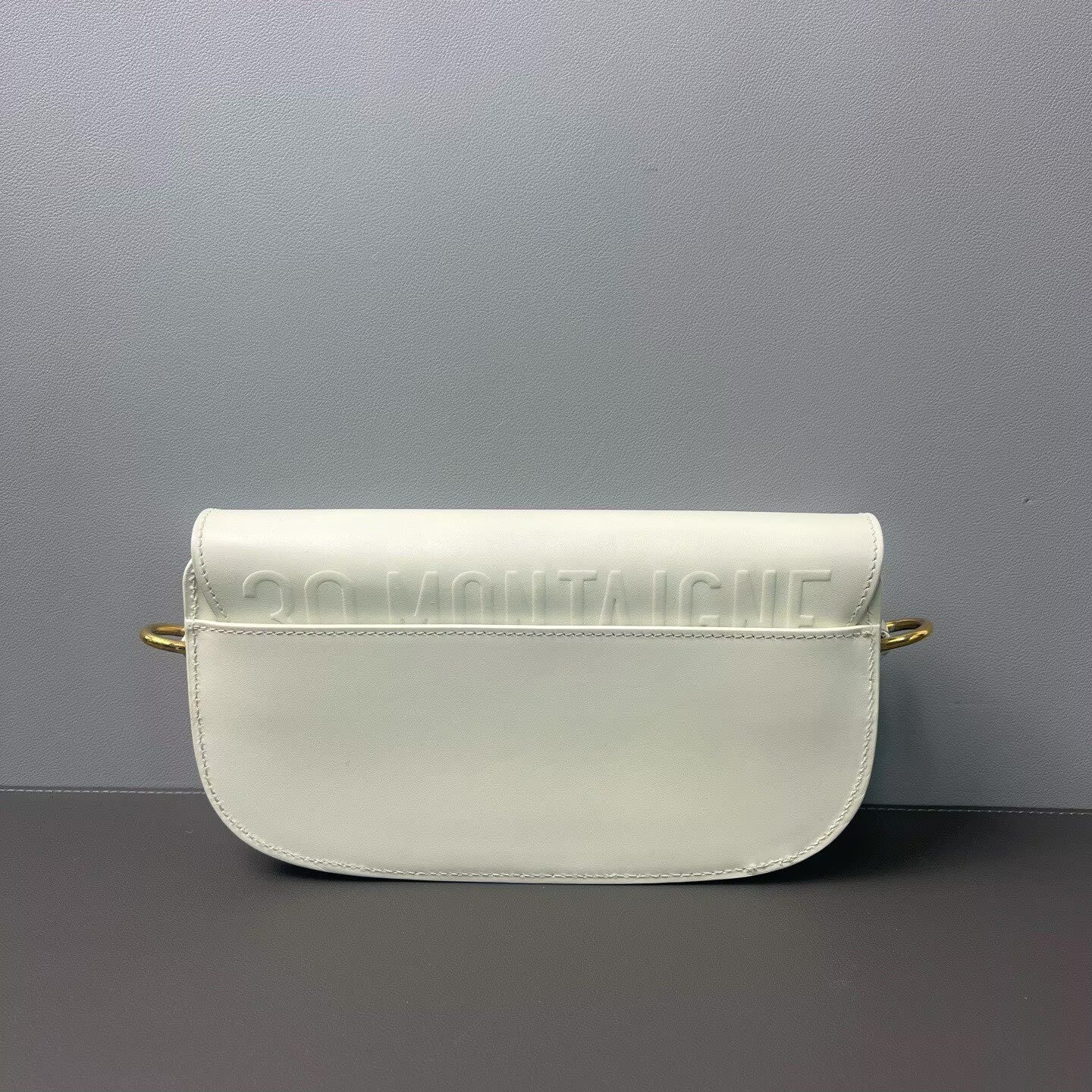Dior - Bobby Crescent Bag - Smooth cowhide leather - White with Gold-Tone Hardware - (Small)