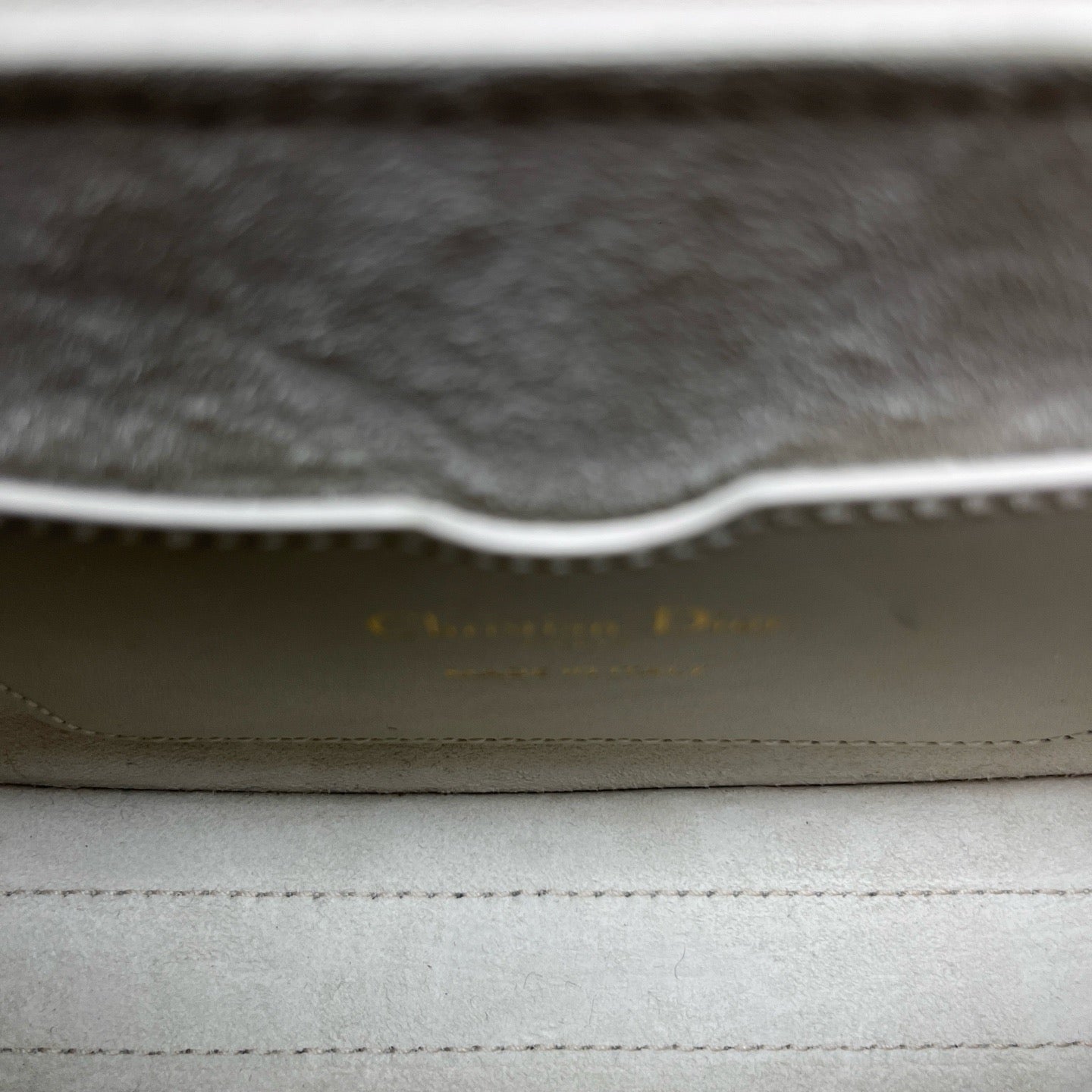 Dior - Bobby East-West Crescent Bag - Leather - White - (mini)