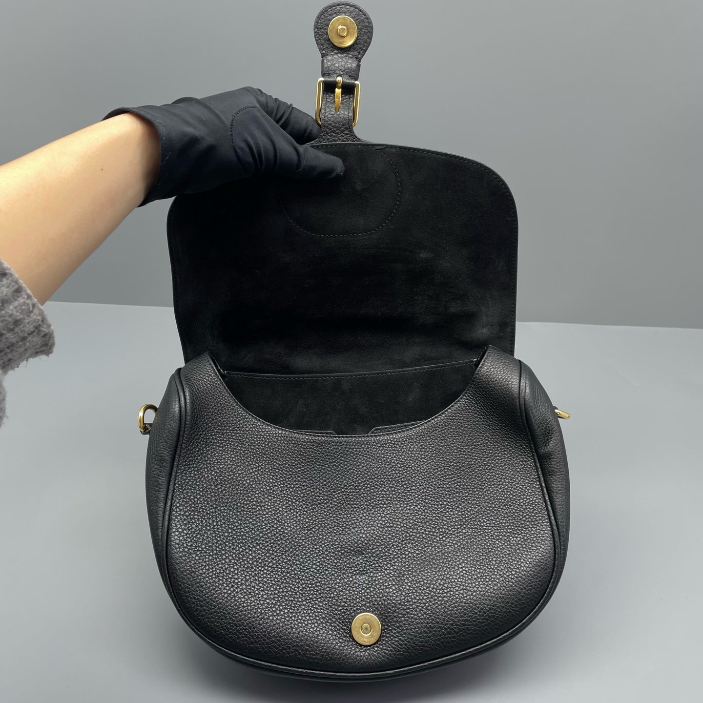 Dior - Bobby - Grained calfskin leather - Black - (medium)