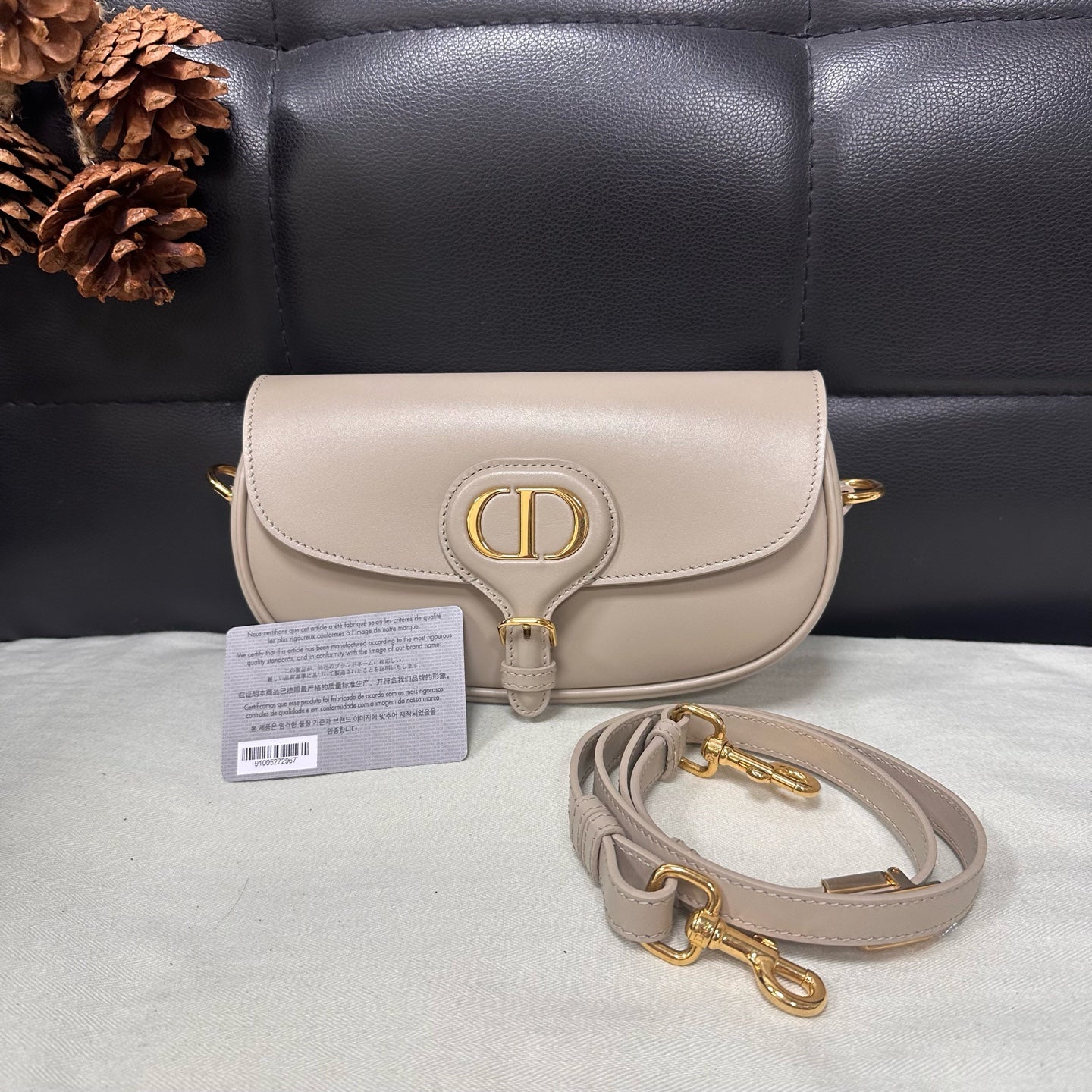 Dior - Bobby - Leather - Beige - (small)