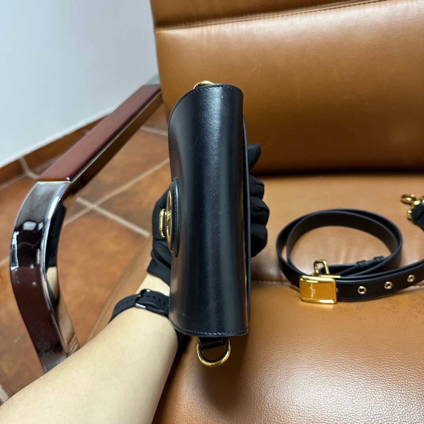 Dior - Bobby - Leather - Black - (Small)