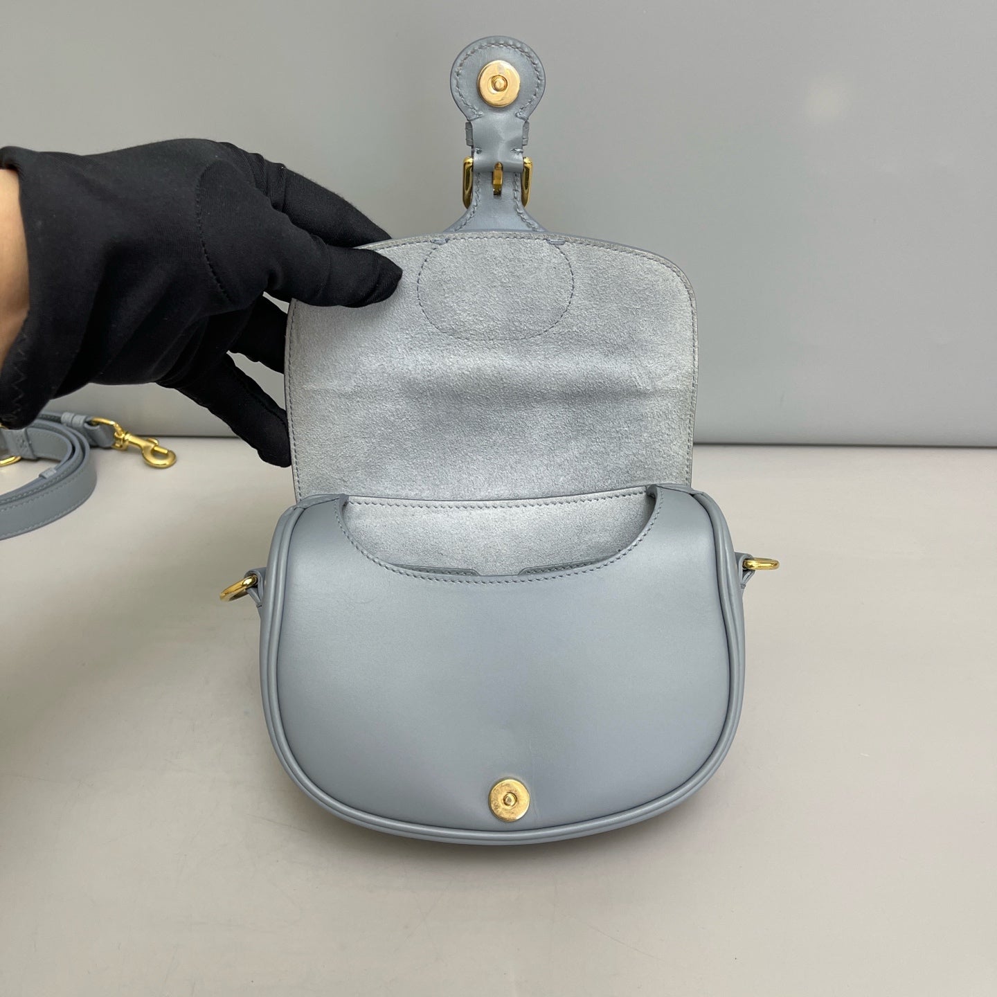 Dior - Bobby - Leather - Blue - (small)