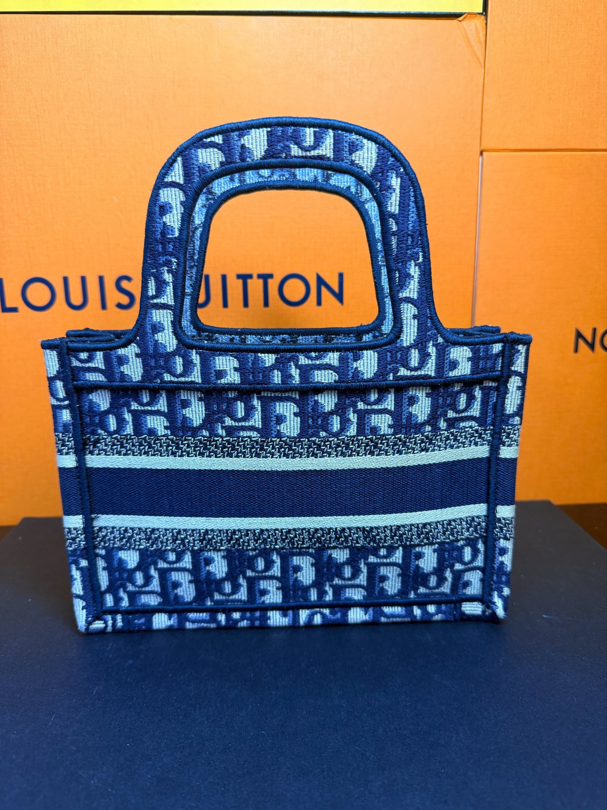 Dior - Book Tote - Cloth - Blue