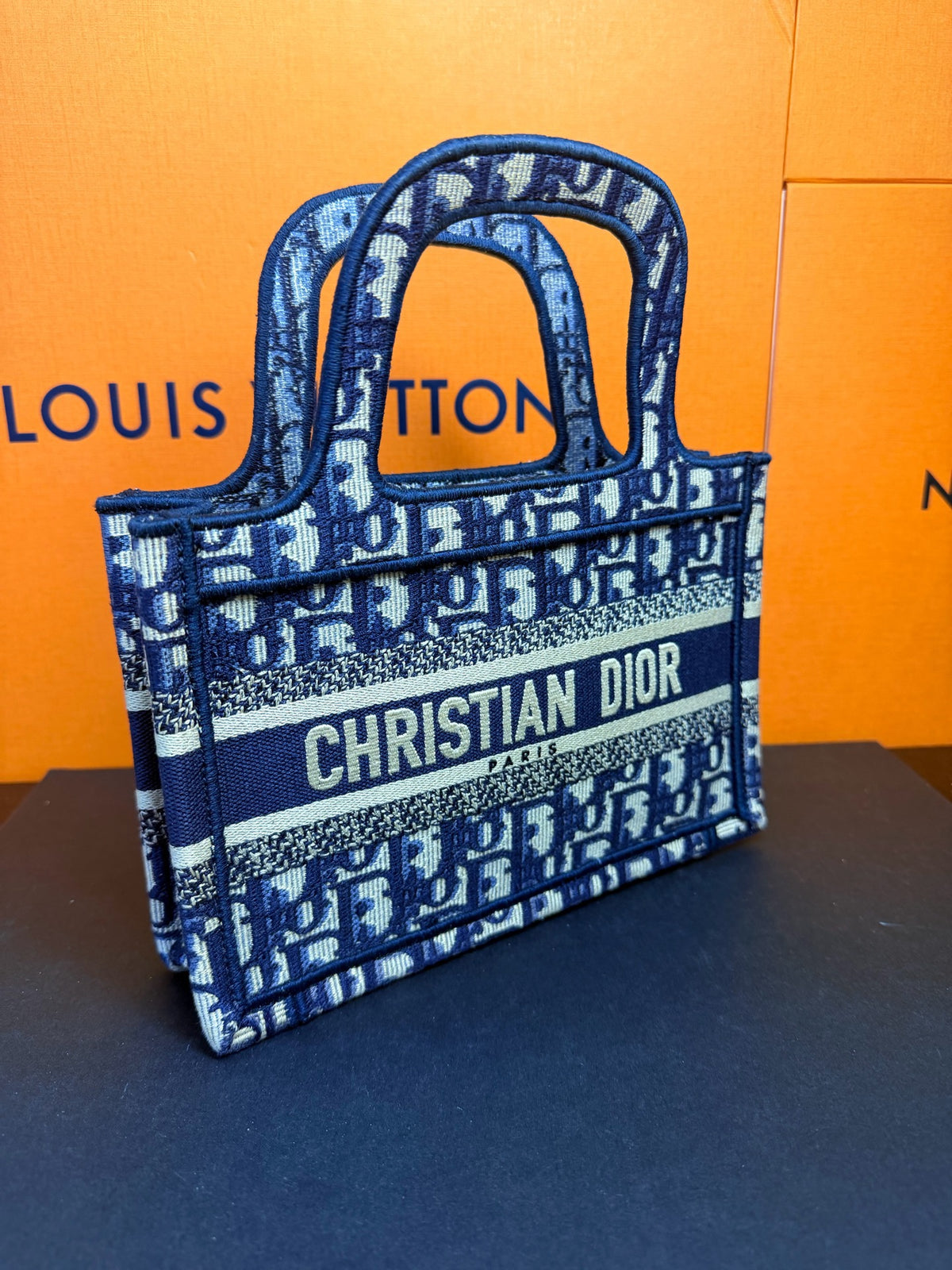 Dior - Book Tote - Cloth - Blue