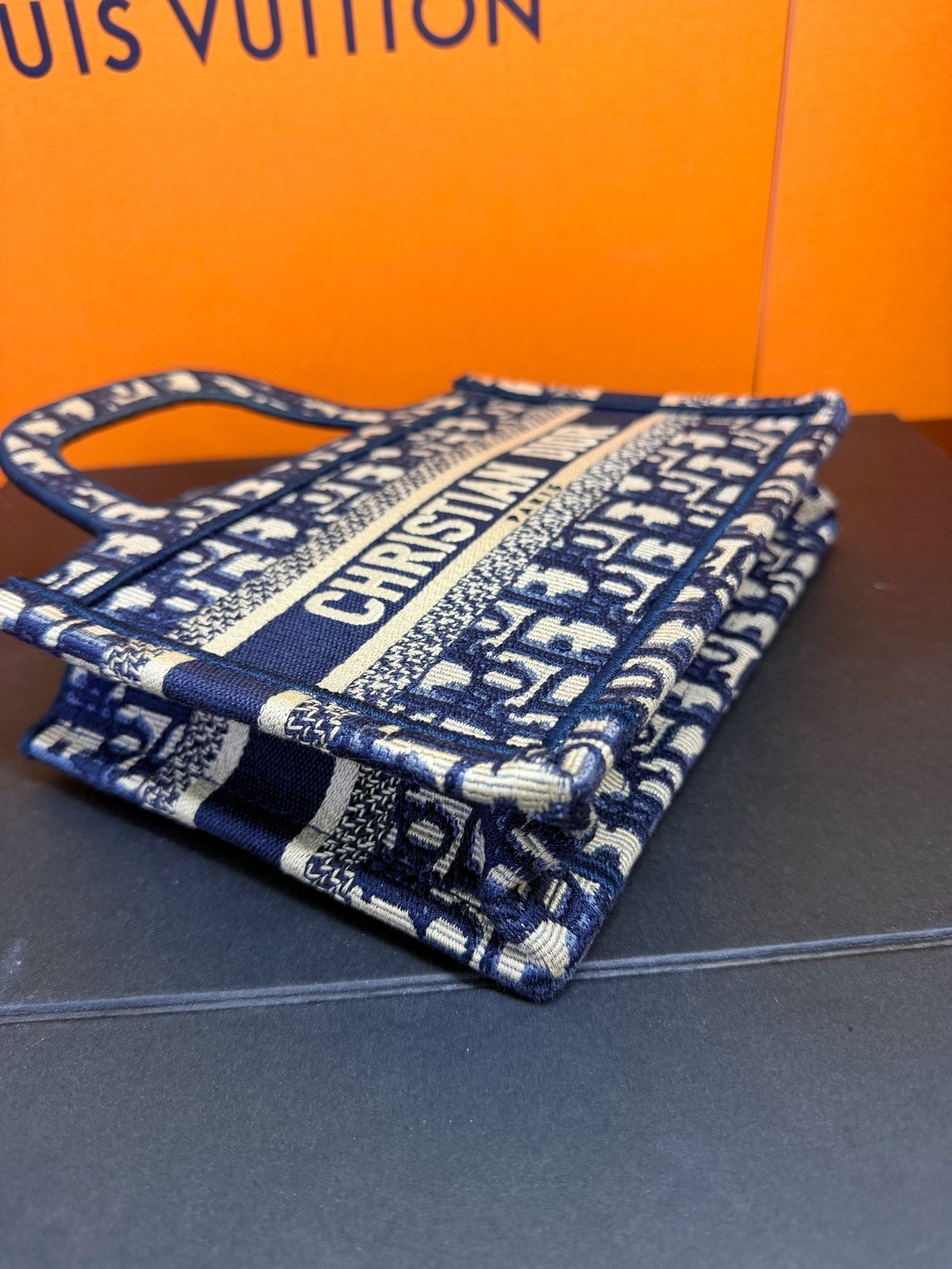 Dior - Book Tote - Cloth - Blue
