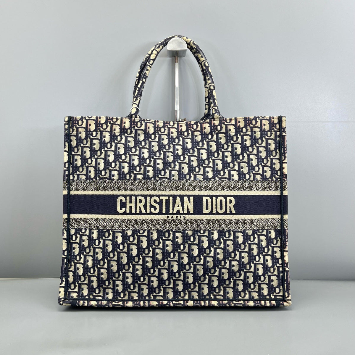 Dior - Book Tote - Cloth - Blue - (large)