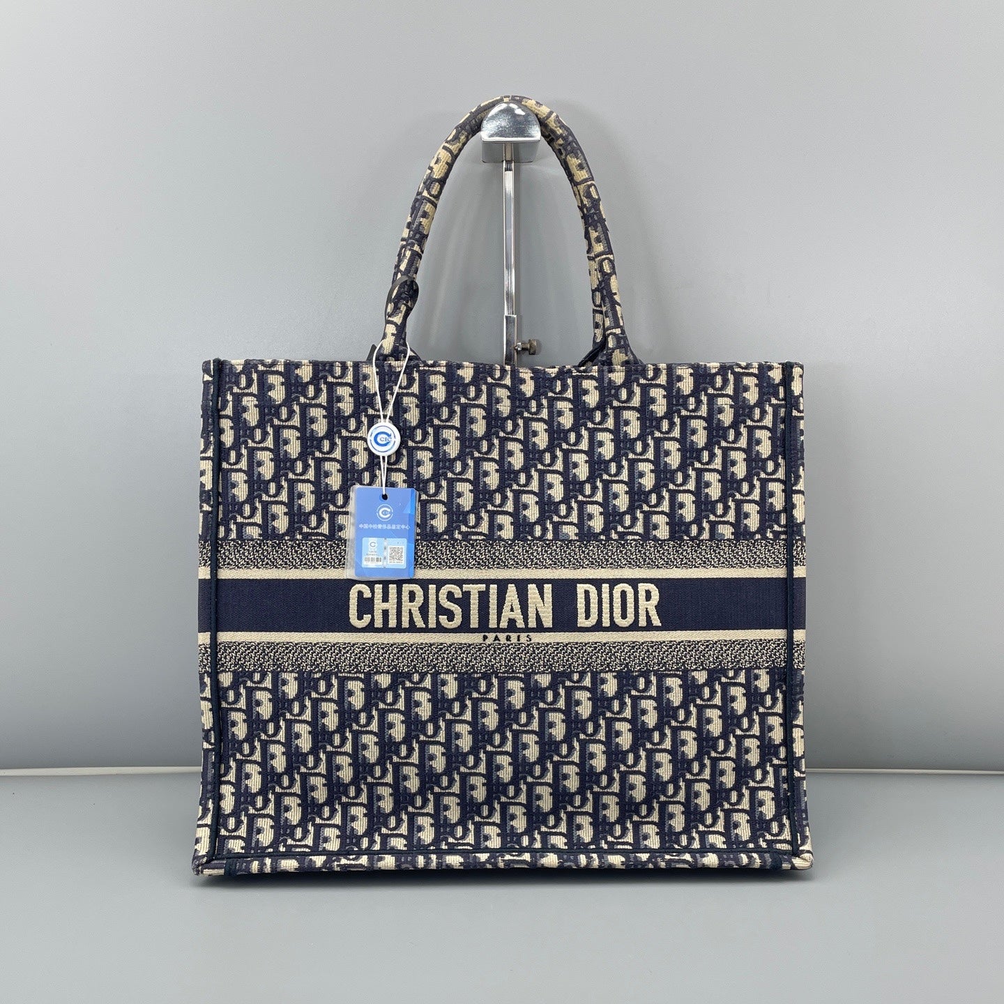 Dior - Book Tote - Cloth - Blue - (large)
