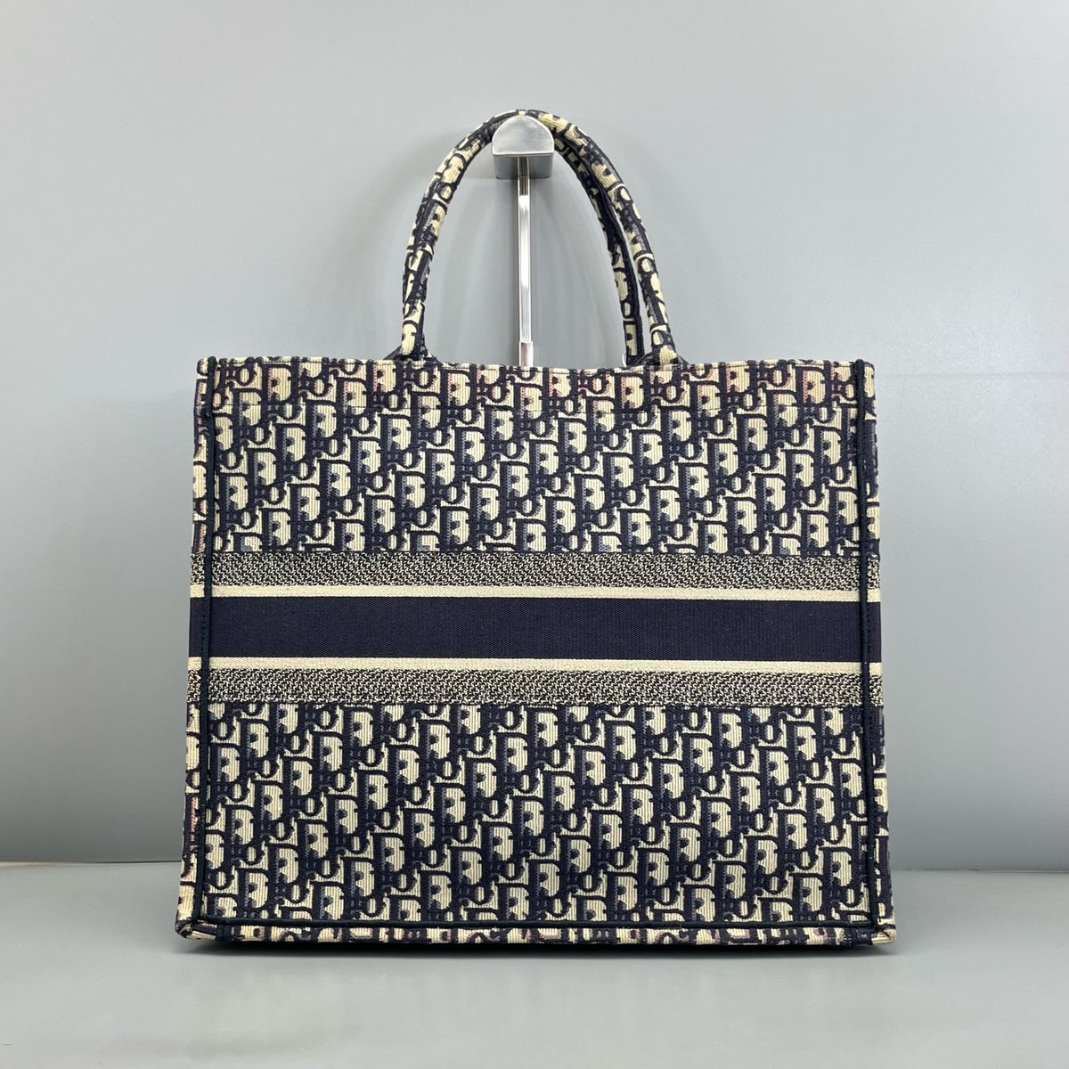 Dior - Book Tote - Cloth - Blue - (large)