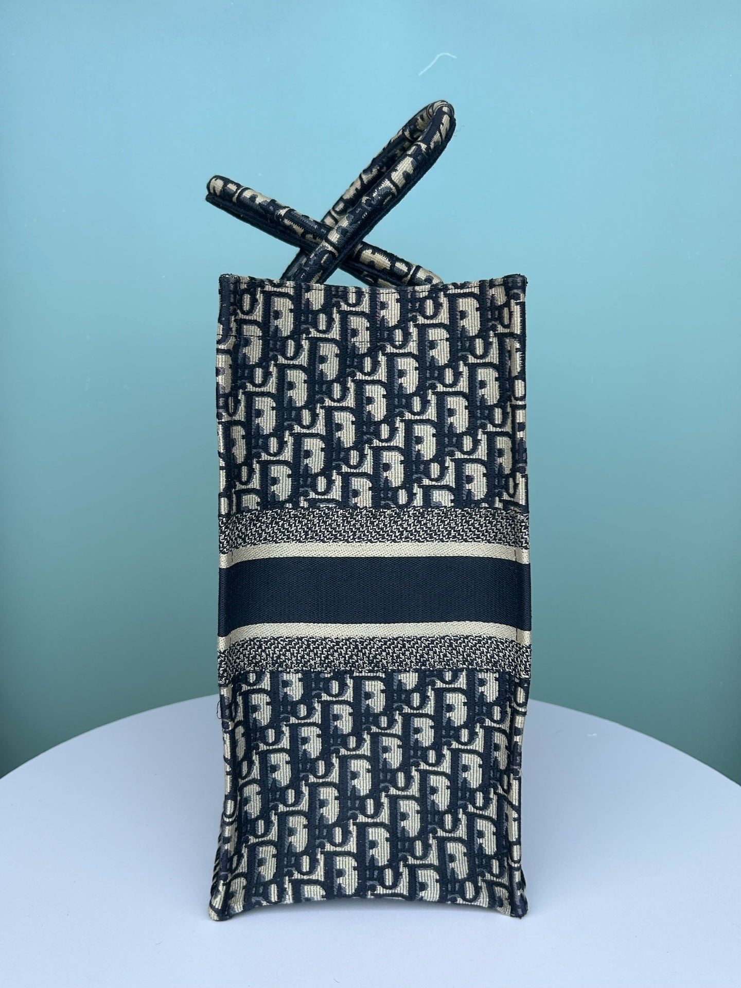 Dior - Book Tote - Cloth - Blue - (large)